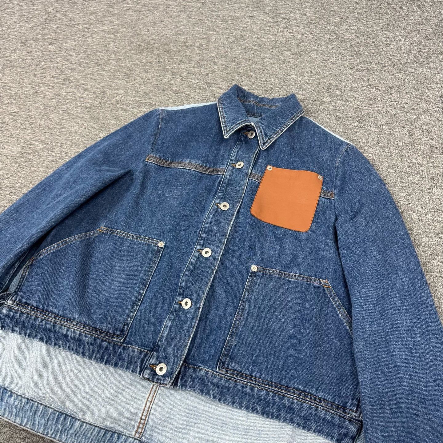 Loewe LOEWE Logo Denim Jacket Size XXS / US 00 / IT 34 - 4 Thumbnail