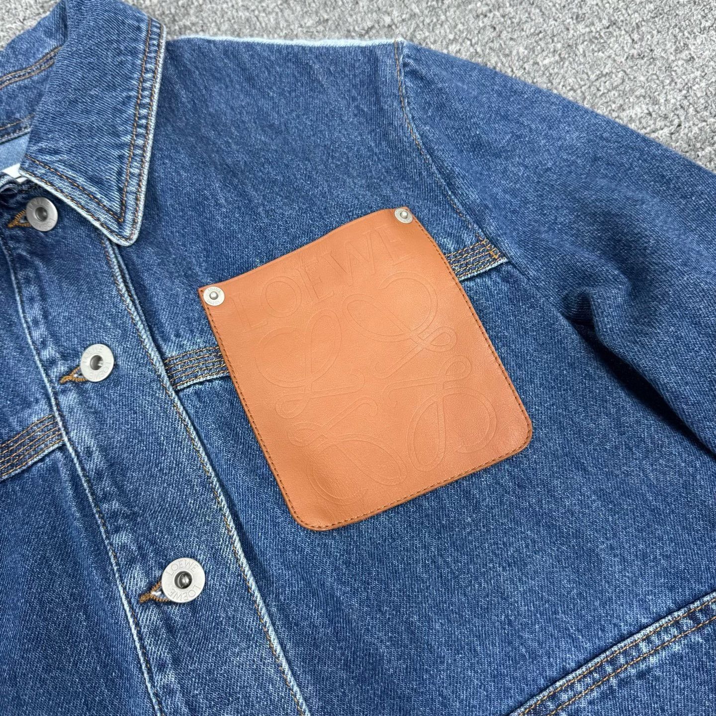 Loewe LOEWE Logo Denim Jacket Size XXS / US 00 / IT 34 - 3 Thumbnail