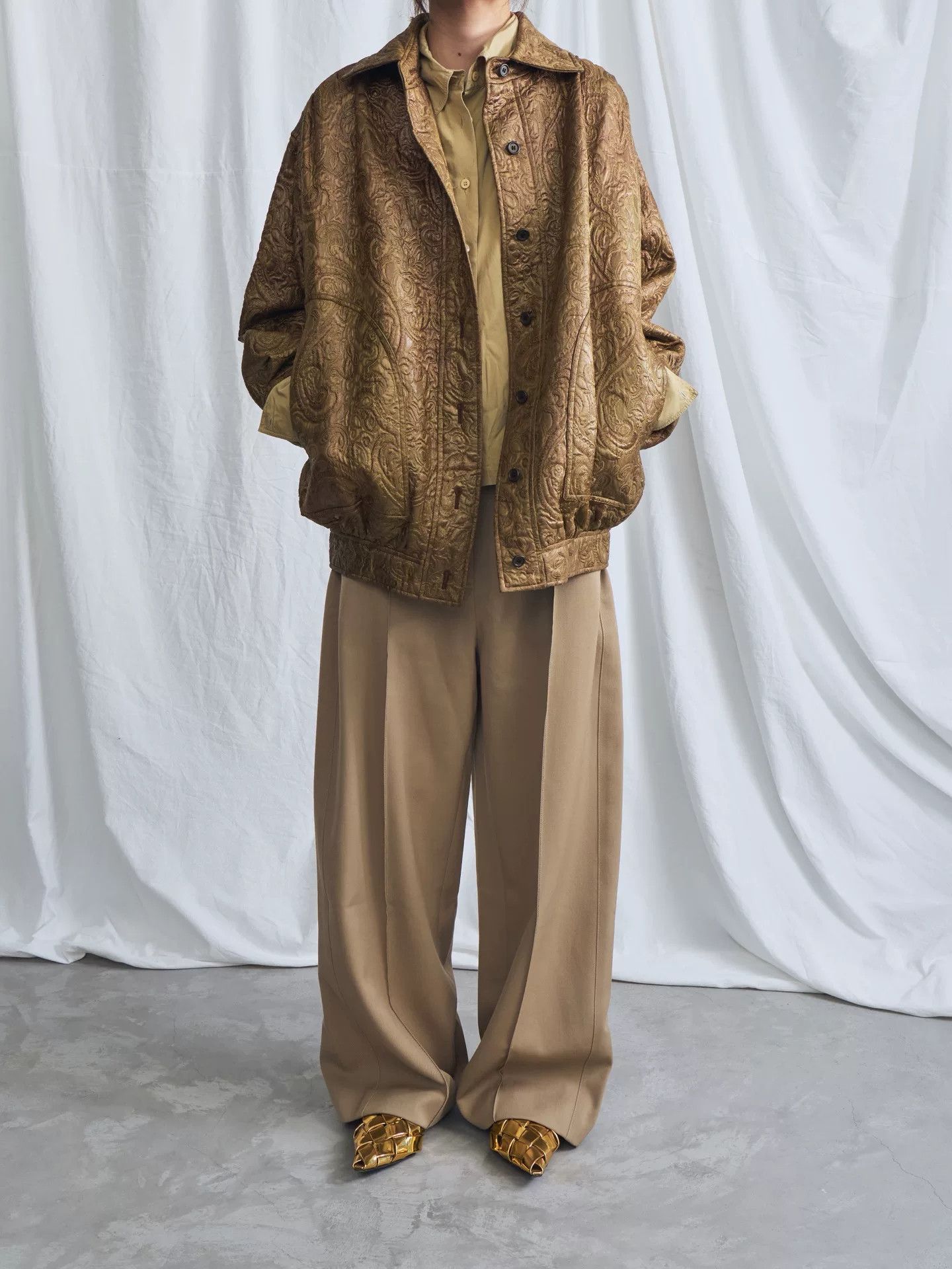 Yves Saint Laurent Yves Saint Laurent Brown Paisley Jacket Size M / US 6-8 / IT 42-44 - 2 Thumbnail