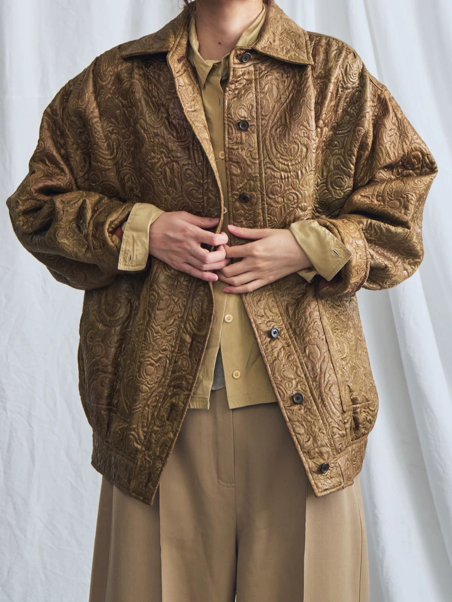 Yves Saint Laurent Yves Saint Laurent Brown Paisley Jacket Size M / US 6-8 / IT 42-44 - 6 Thumbnail