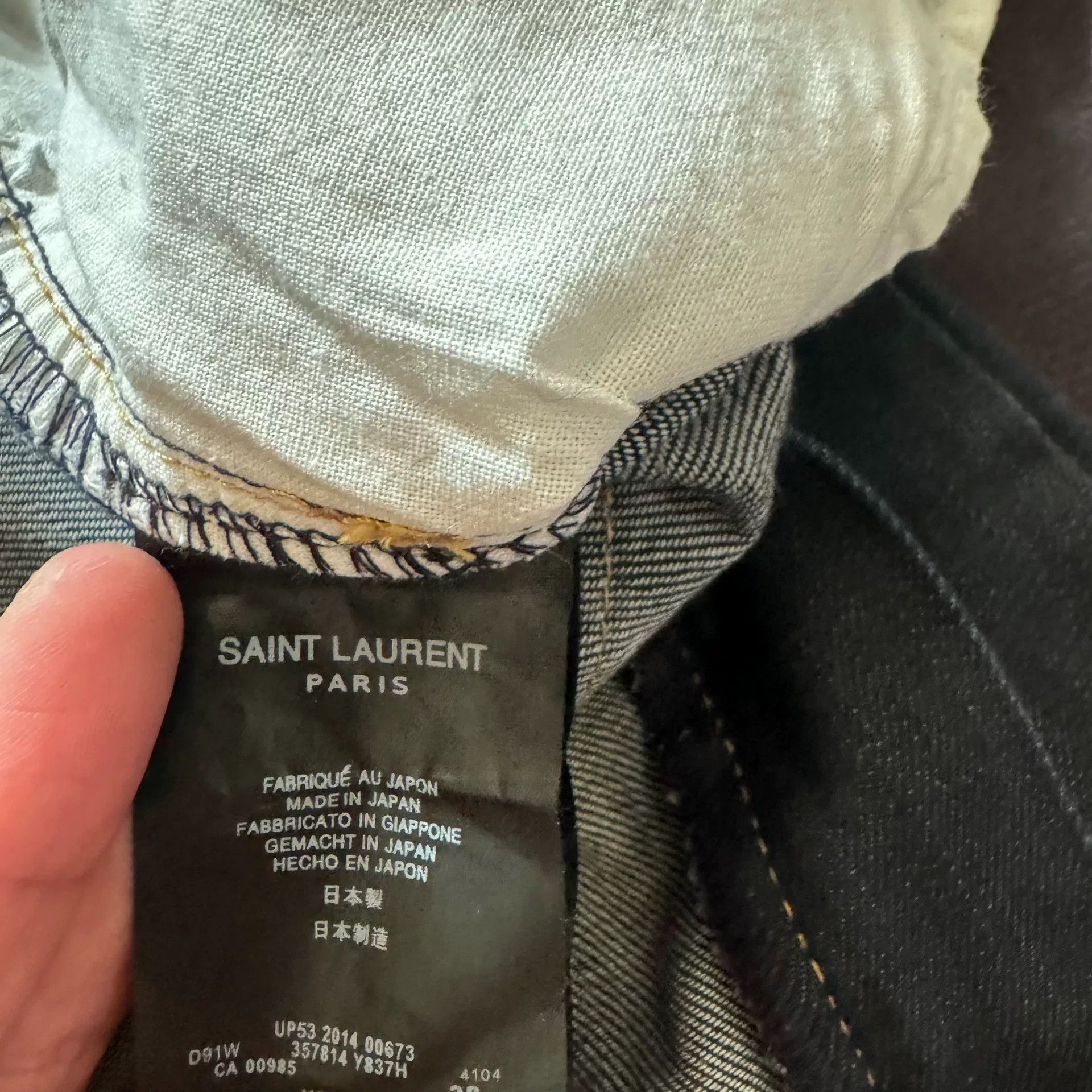 Hedi Slimane Saint Laurent Blue Jeans SLP14SS Size US 30 / EU 46 - 4 Thumbnail