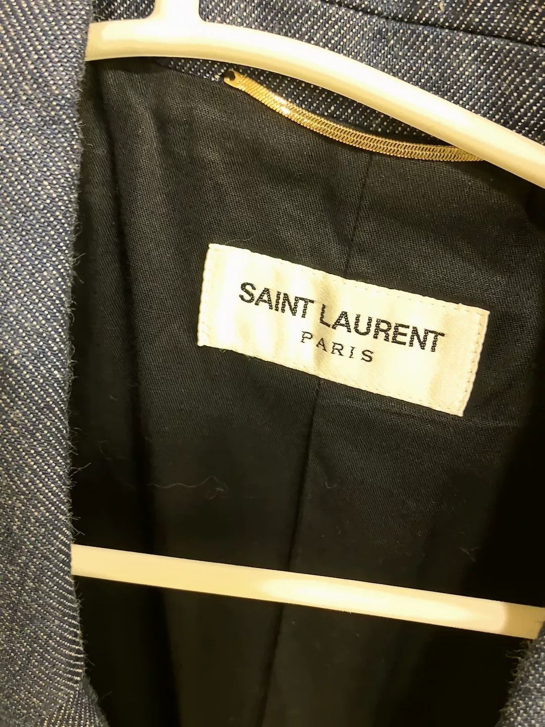 Yves Saint Laurent Saint Laurent Denim Blazer Size M / US 6-8 / IT 42-44 - 2 Thumbnail