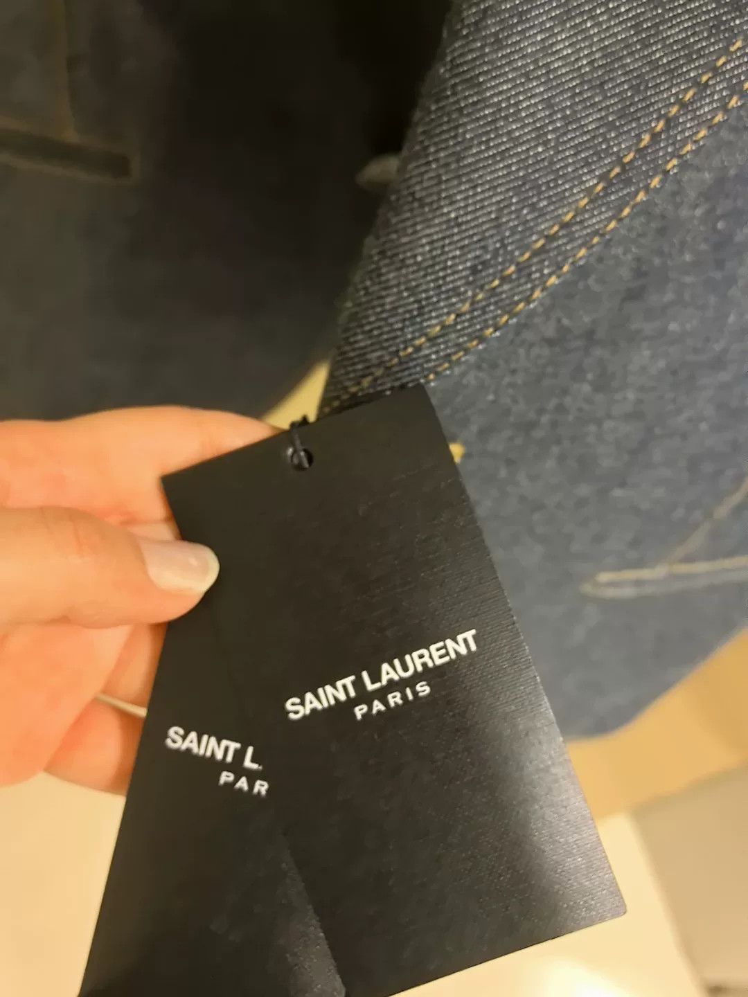 Yves Saint Laurent Saint Laurent Denim Blazer Size M / US 6-8 / IT 42-44 - 4 Thumbnail