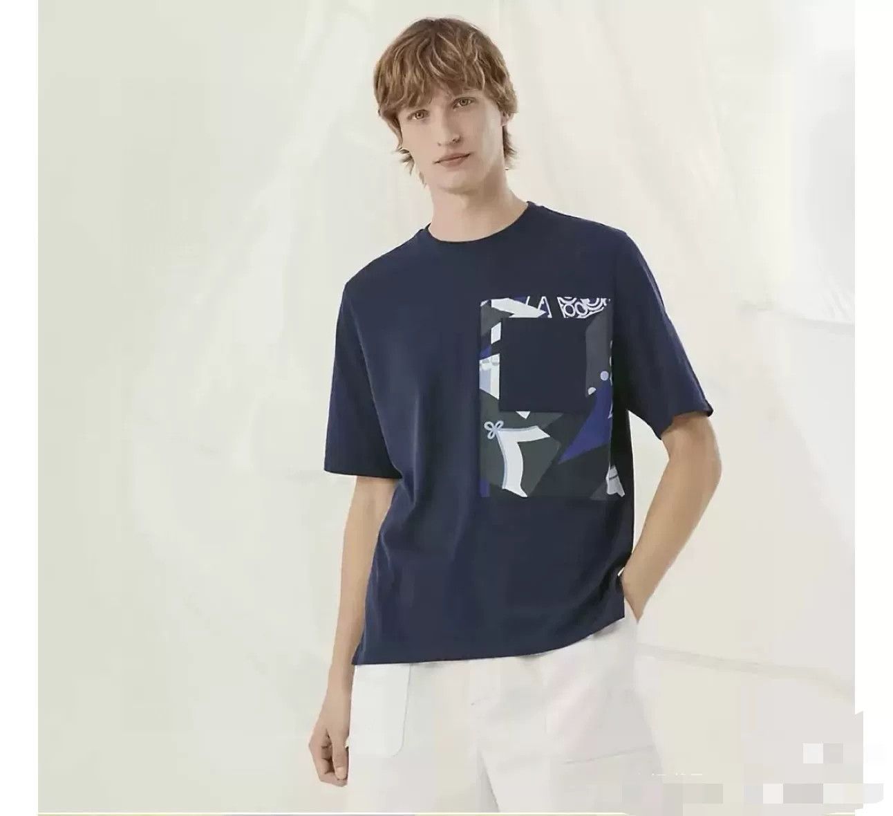 Hermes Hermes Men's Puzzle Deep Pocket T-shirt Size US M / EU 48-50 / 2 - 7 Thumbnail