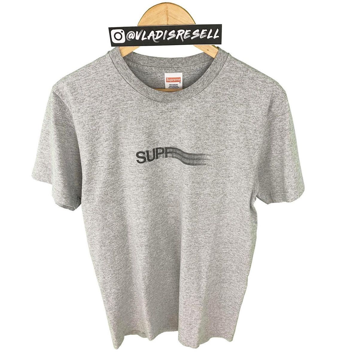 Supreme Supreme Motion Logo Tee Heather Grey | Grailed