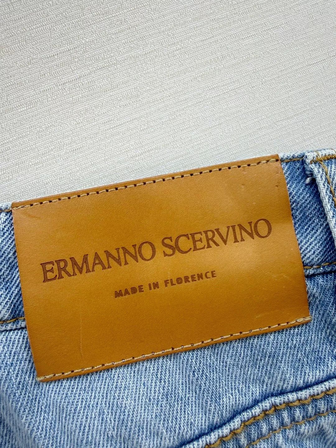 Ermanno Scervino Ermanno Scervino New Lace Panel Jeans Size 42" / US 20 - 7 Thumbnail