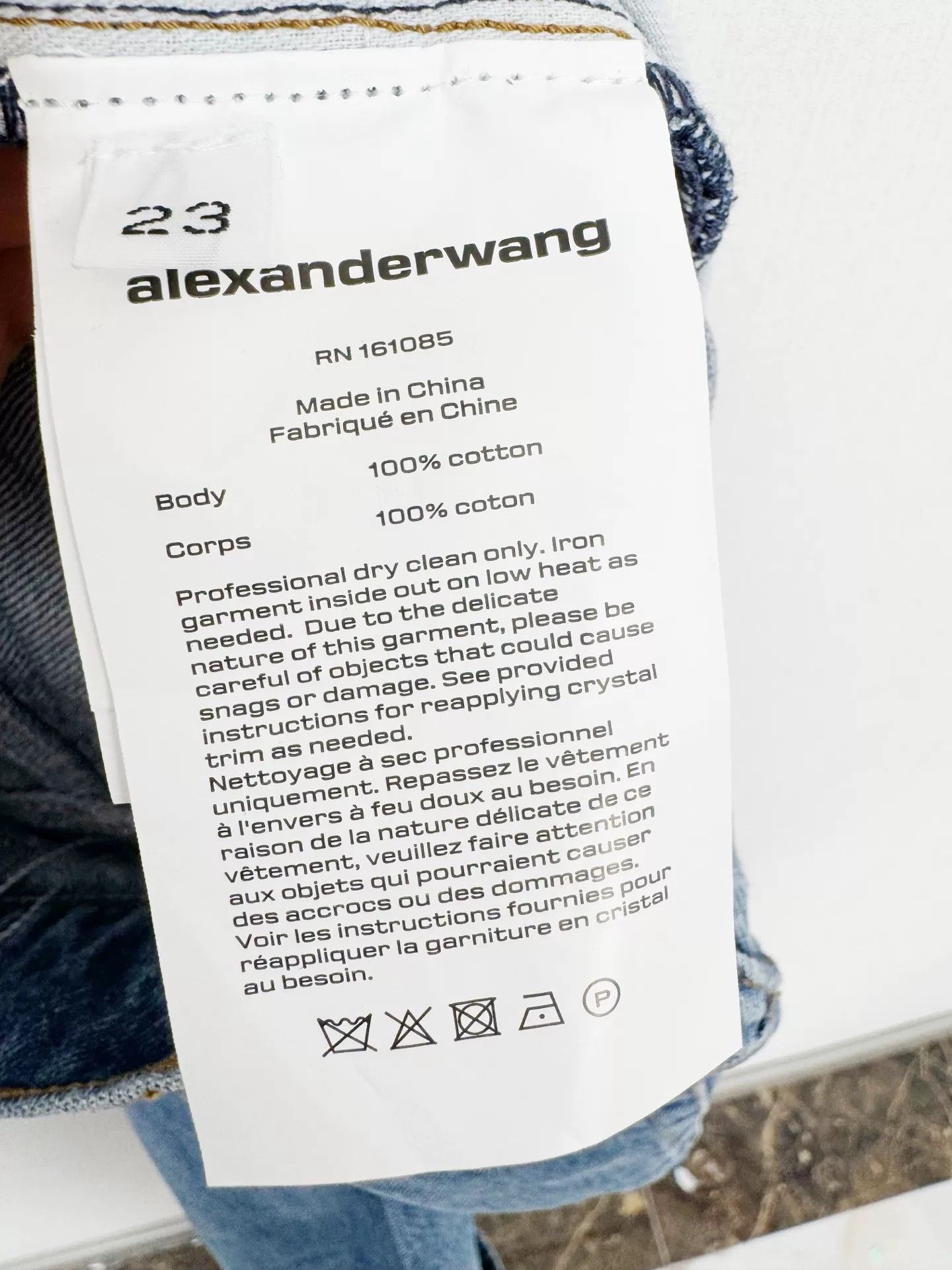 Alexander Wang Alexander Wang New With Tags Jeans Size 23" - 6 Thumbnail