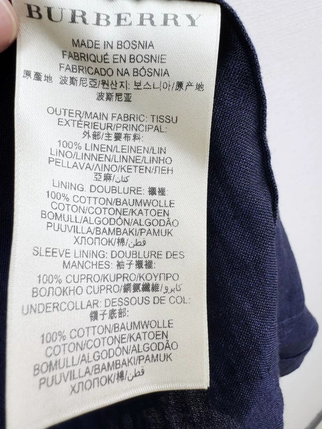 Burberry Burberry Navy Blue Blazer Size M / US 6-8 / IT 42-44 - 5 Thumbnail