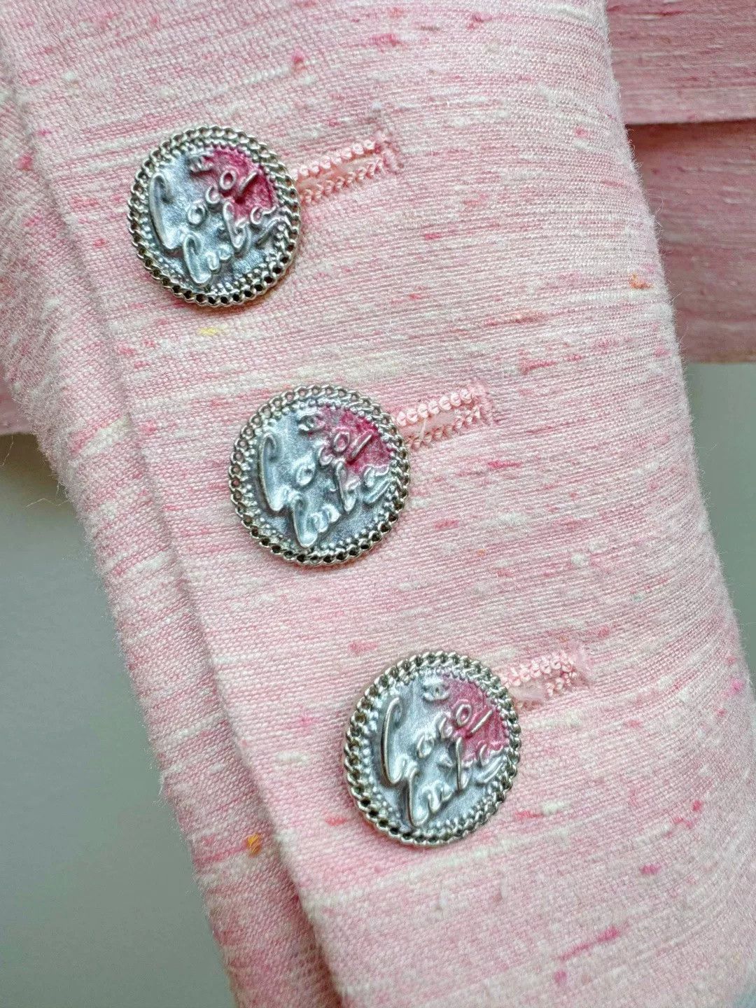 Chanel Chanel Pink Women's Blazer Size XS / US 0-2 / IT 36-38 - 5 Thumbnail