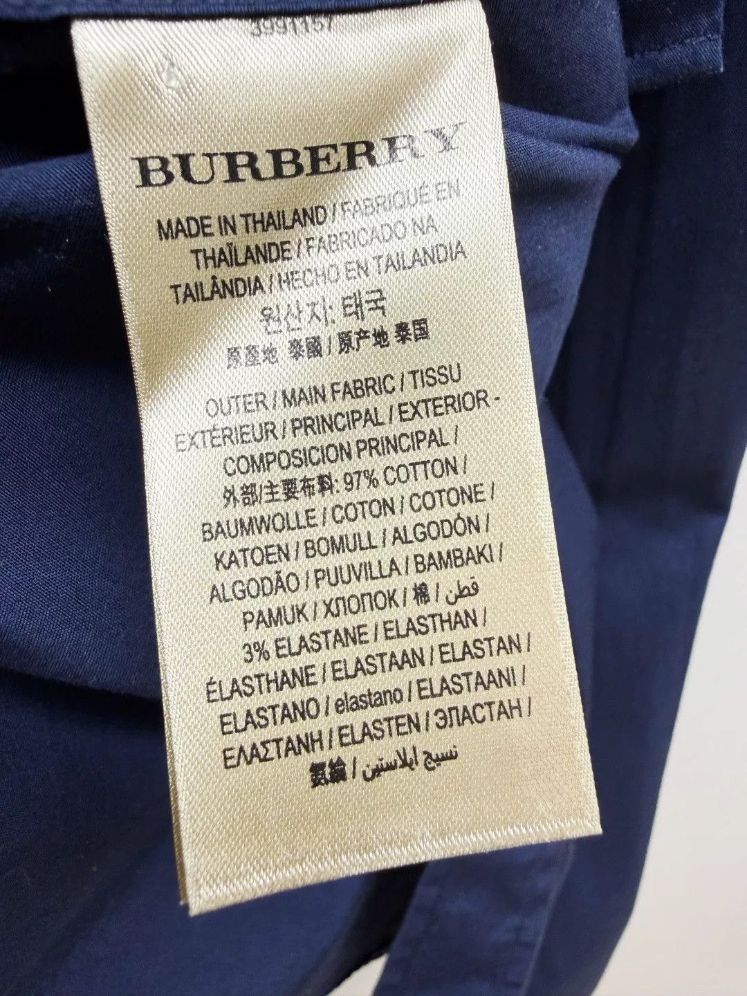 Burberry Burberry Dark Blue War Horse Shirt Size US XXL / EU 58 / 5 - 5 Thumbnail