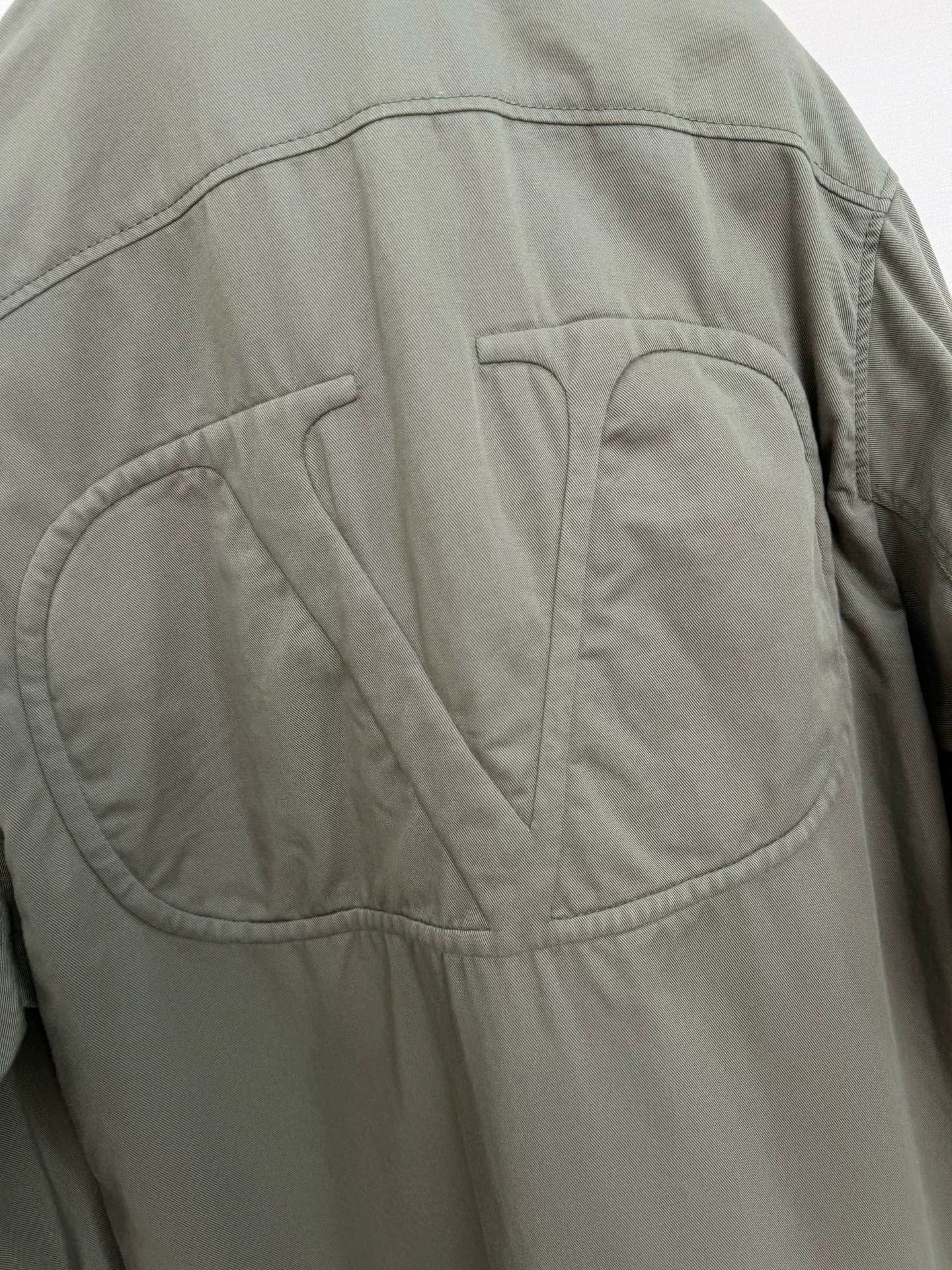 Valentino Valentino Army Green Denim Jacket Size US XXS / EU 40 - 3 Thumbnail