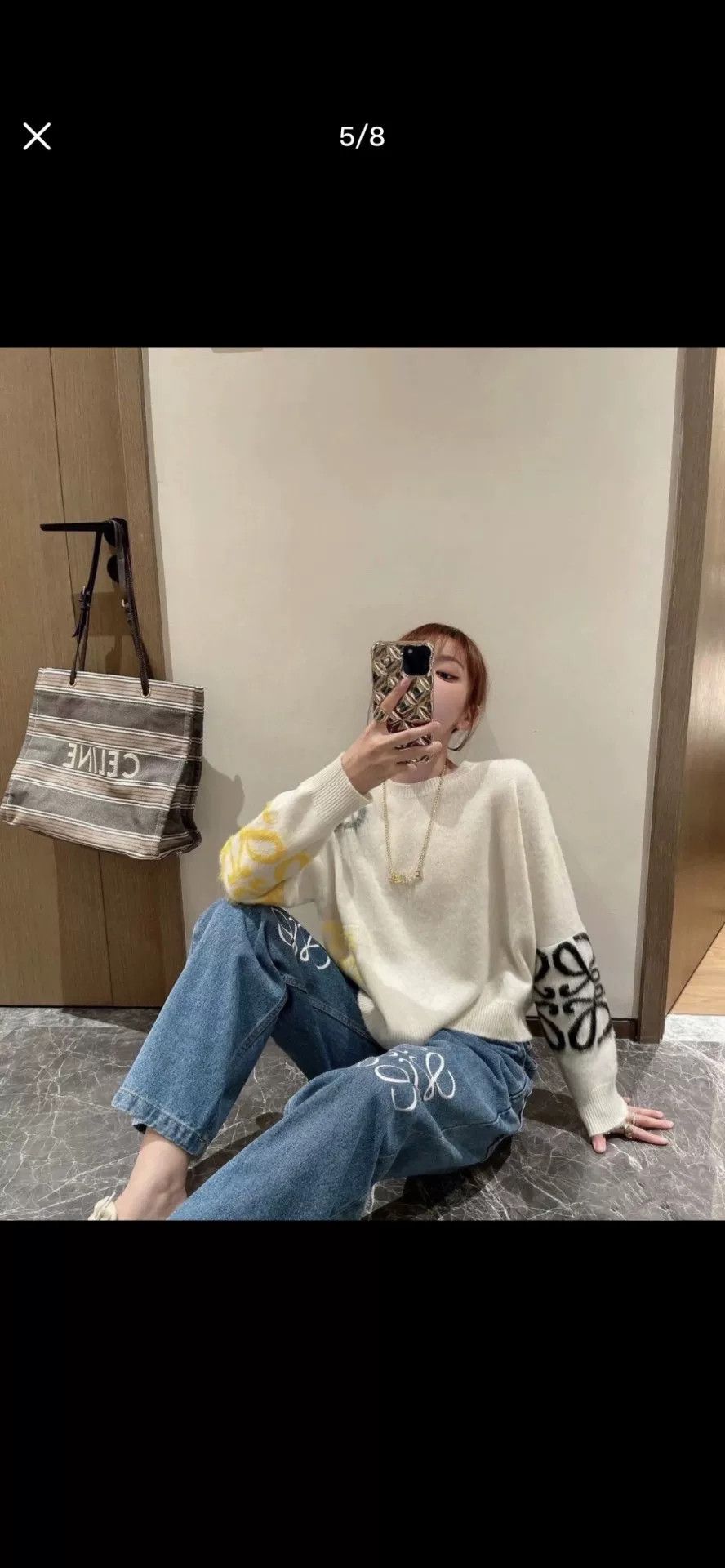 Loewe Loewe Wool Intarsia Knit Sweater Size US M / EU 48-50 / 2 - 8 Thumbnail