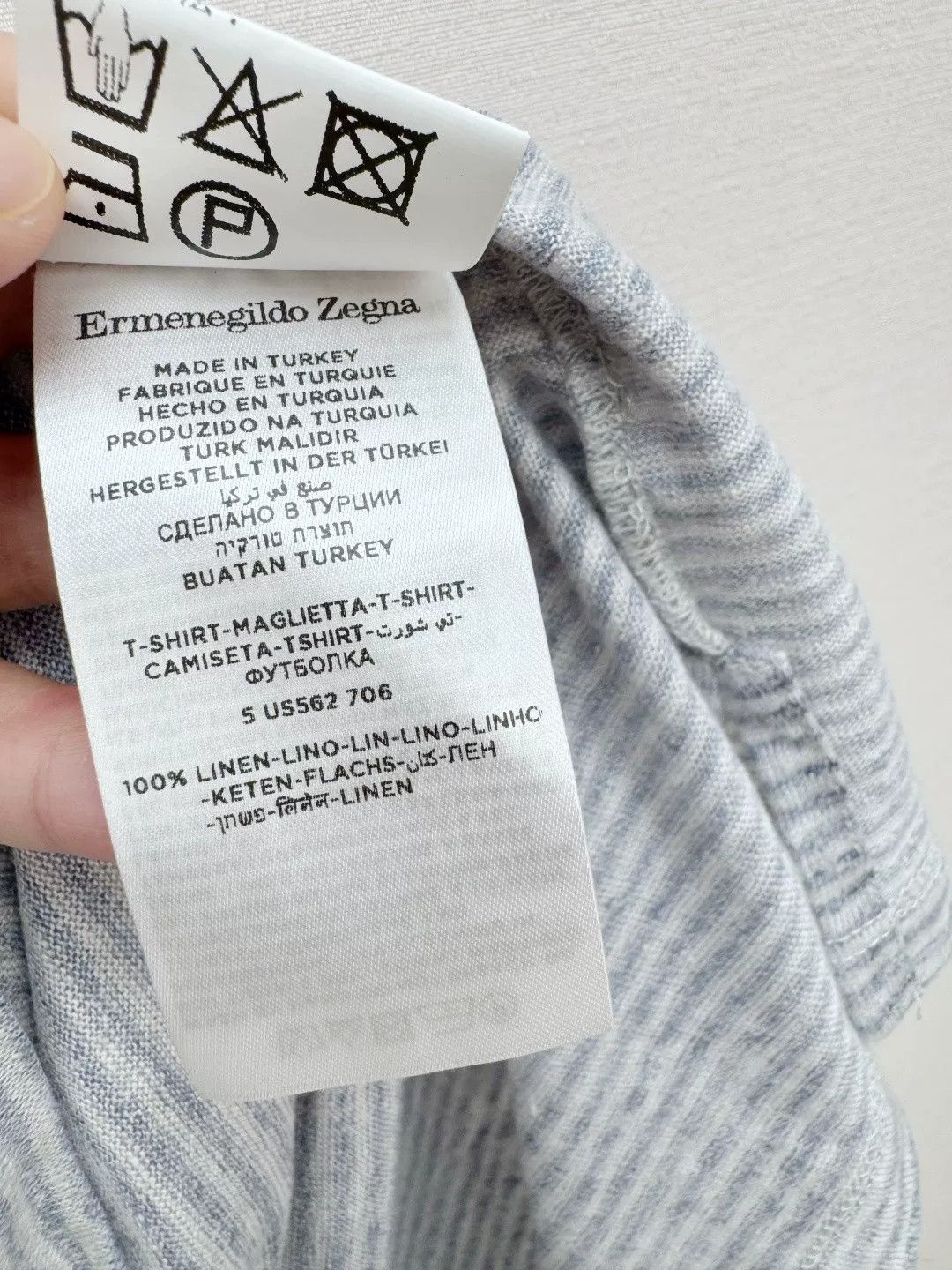 Ermenegildo Zegna Ermenegildo Zegna Short Sleeve Top Size US S / EU 44-46 / 1 - 8 Thumbnail