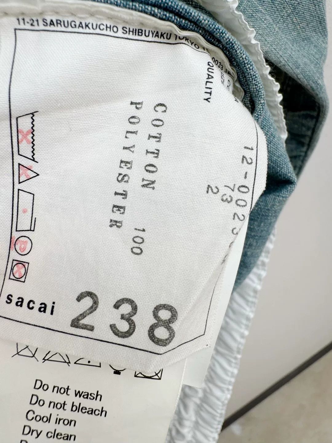 Sacai Sacai Shirt Authentic Size 2 Size US M / EU 48-50 / 2 - 2 Thumbnail