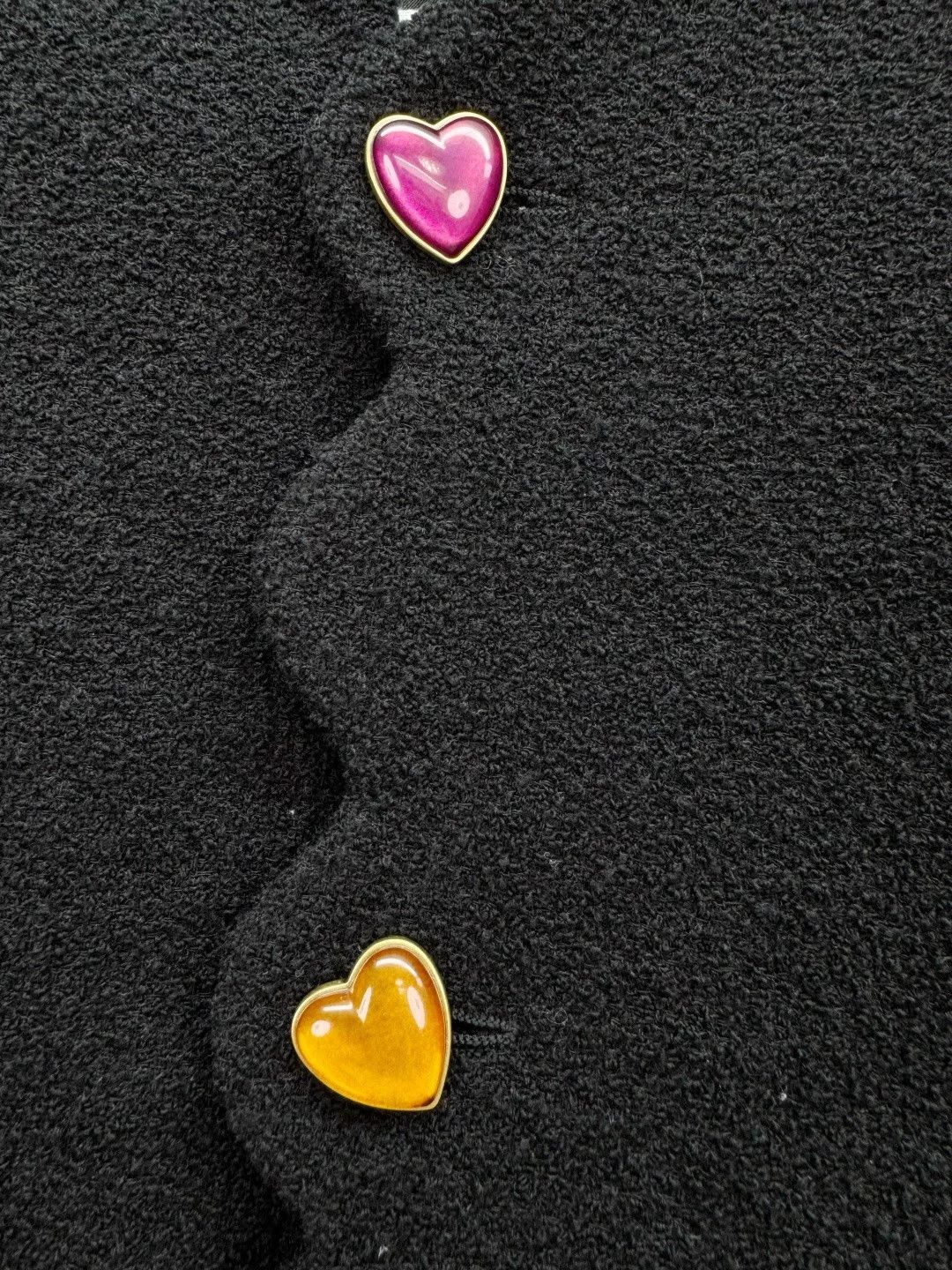 Saint Laurent Paris Saint Laurent Heart Button Jacket Size S / US 4 / IT 40 - 2 Thumbnail