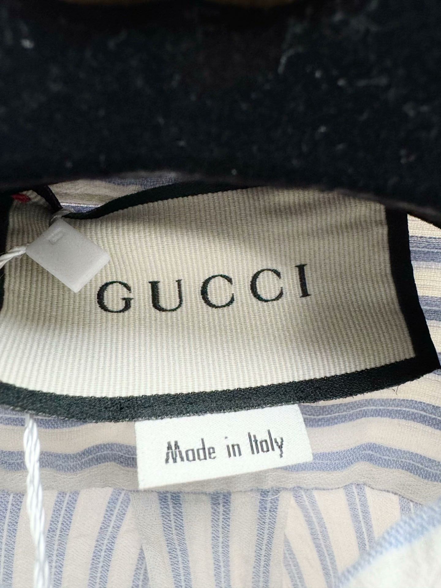 Gucci Gucci Blue White Vertical Stripe Shirt Size S / US 4 / IT 40 - 3 Thumbnail