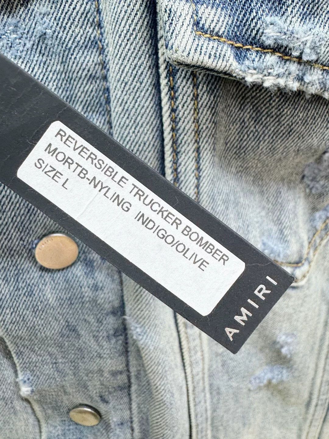 Amiri Amiri New Tag Double-Sided Cotton Denim Jacket Size US L / EU 52-54 / 3 - 7 Thumbnail