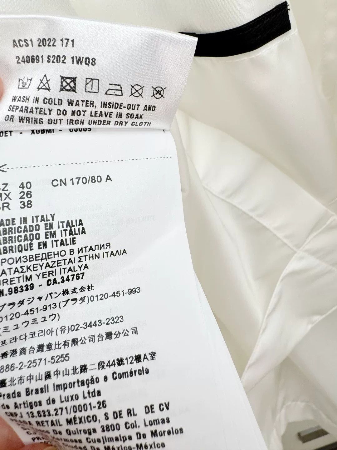 Prada Prada New With Tags Shirt Coat Size US XXS / EU 40 - 5 Thumbnail