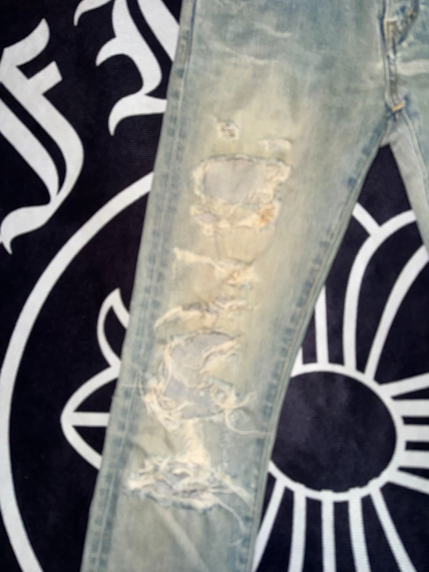 Saint Laurent Paris Saint Laurent SLP 14SS Distressed Jeans Size 26" / US 2 / IT 38 - 3 Thumbnail