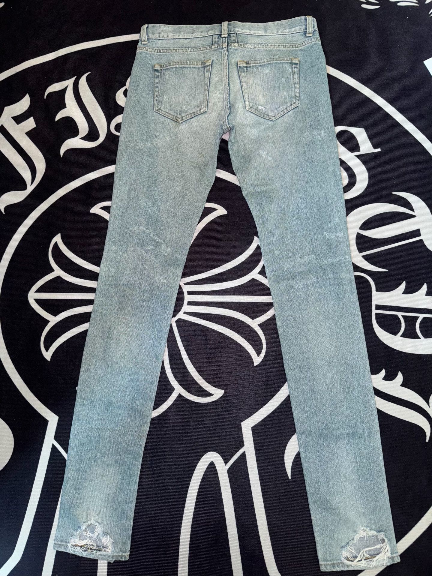 Saint Laurent Paris Saint Laurent SLP 14SS Distressed Jeans Size 26" / US 2 / IT 38 - 2 Thumbnail