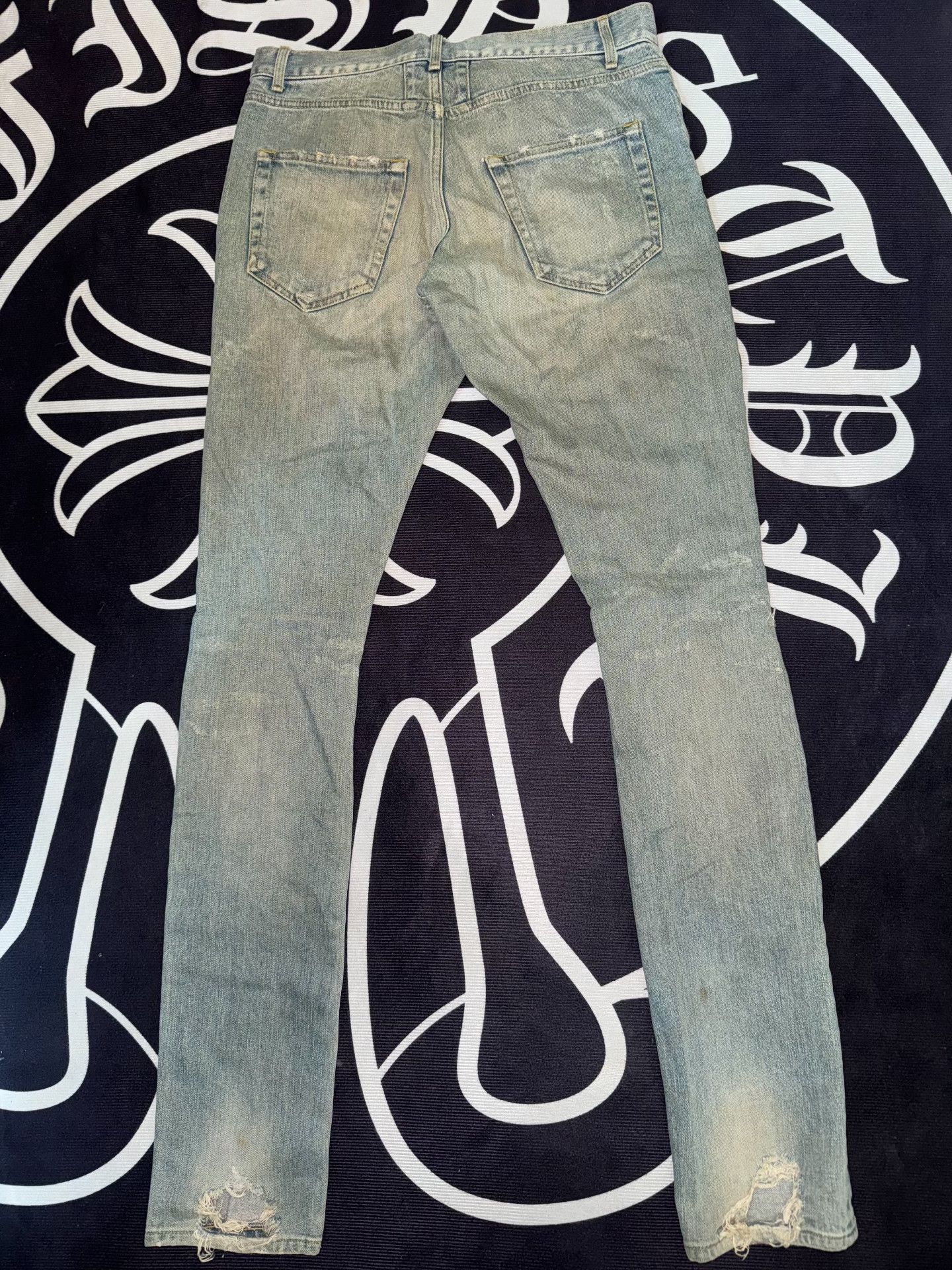 Saint Laurent Paris Saint Laurent SS14 Distressed Denim Jeans Size US 29 - 2 Thumbnail