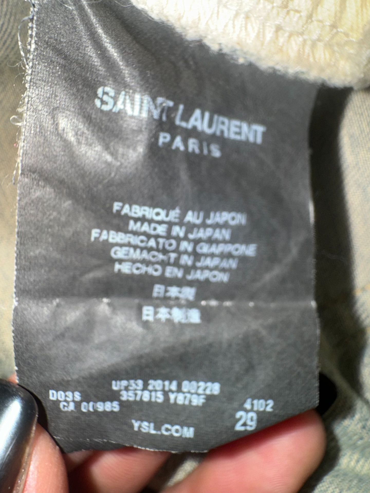 Saint Laurent Paris Saint Laurent SS14 Distressed Denim Jeans Size US 29 - 7 Thumbnail
