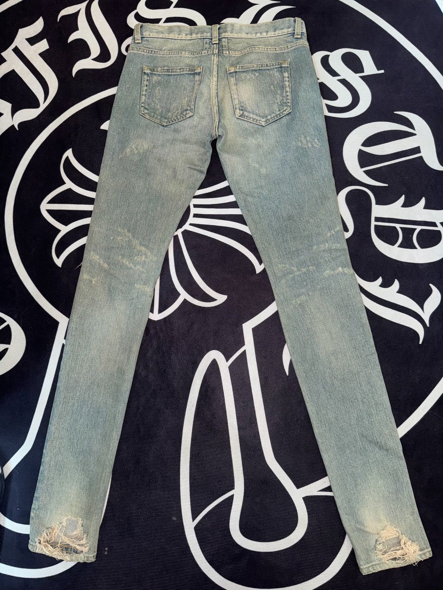 Saint Laurent Paris Saint Laurent 14SS Distressed Jeans Size 26" / US 2 / IT 38 - 2 Thumbnail