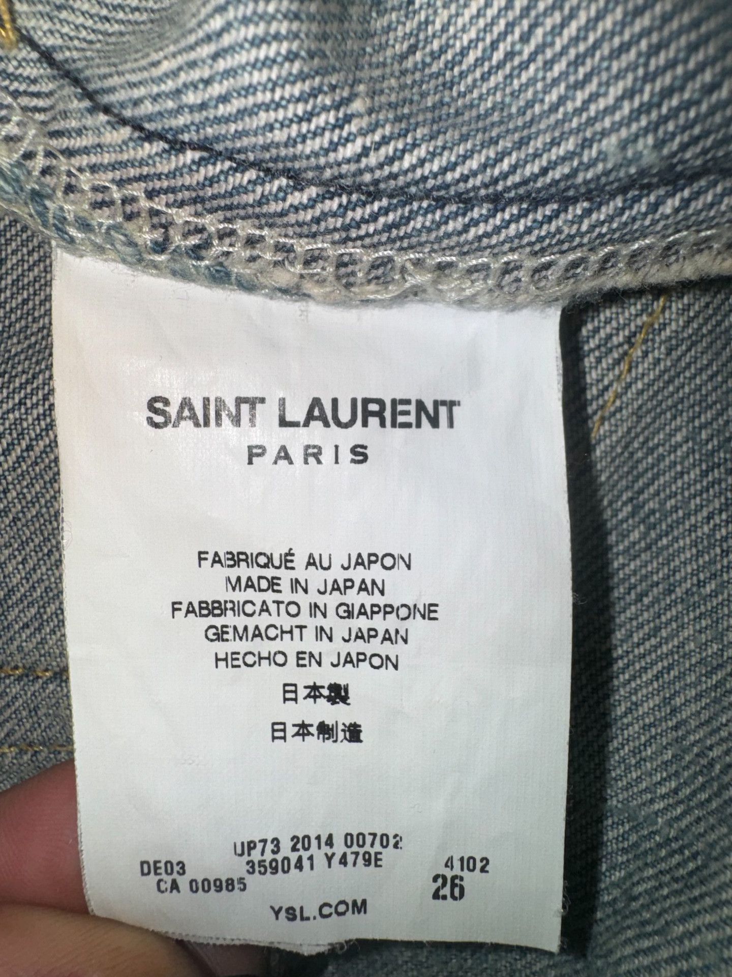Saint Laurent Paris Saint Laurent 14SS Distressed Jeans Size 26" / US 2 / IT 38 - 7 Thumbnail