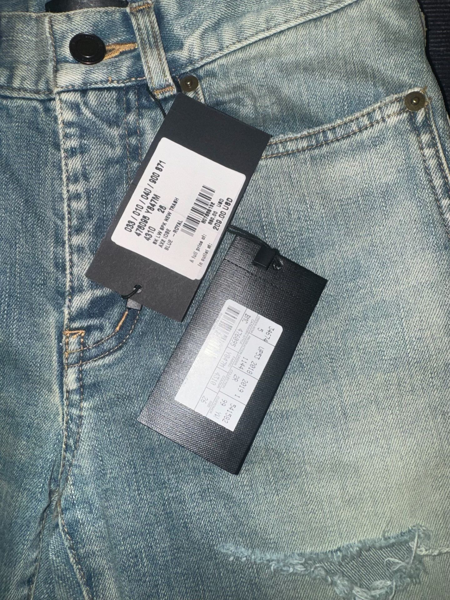 Saint Laurent Paris Saint Laurent 2018SS Japanese Whisker Jeans Size 26" / US 2 / IT 38 - 5 Thumbnail