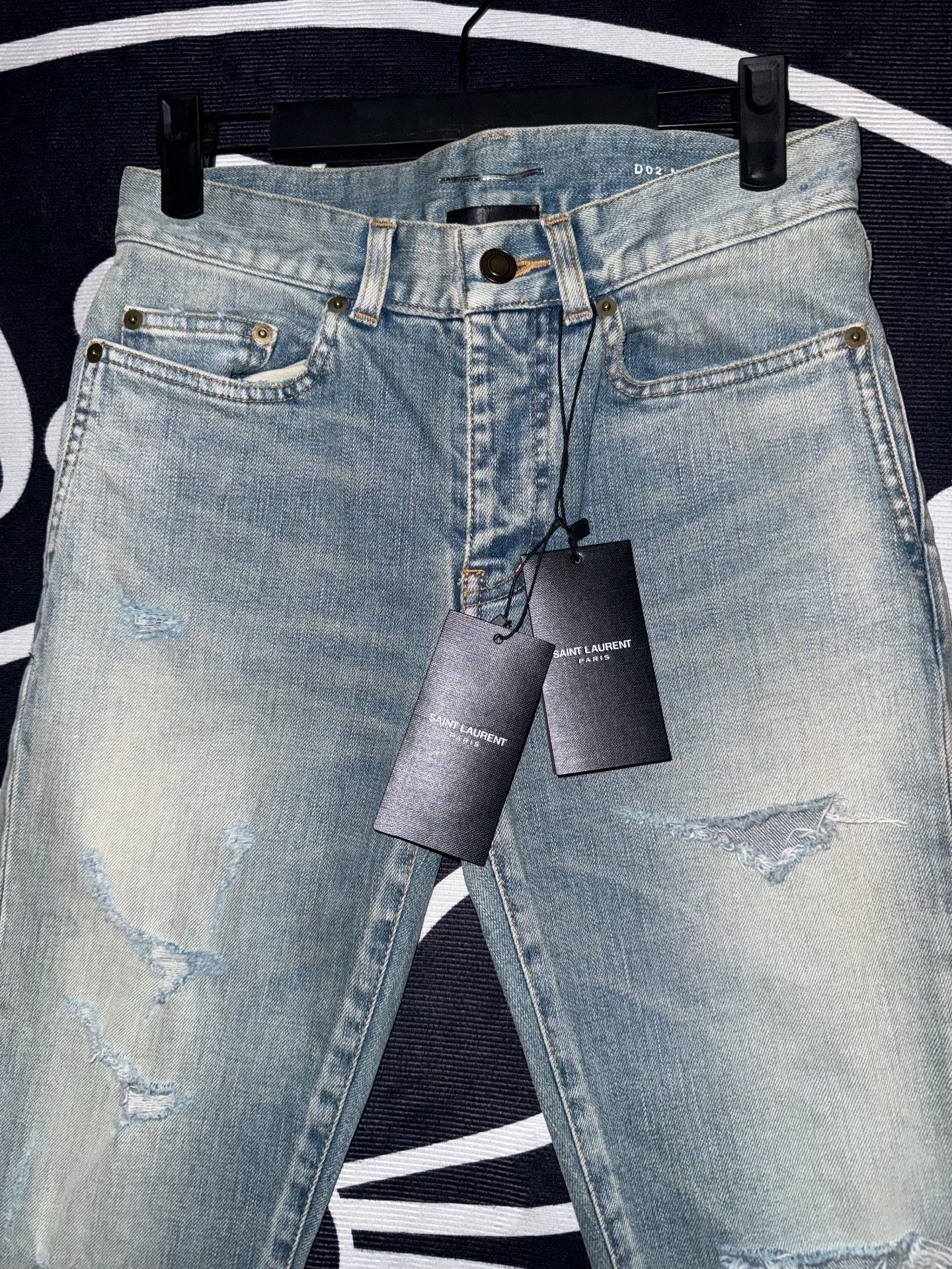 Saint Laurent Paris Saint Laurent 2018SS Japanese Whisker Jeans Size 26" / US 2 / IT 38 - 4 Thumbnail