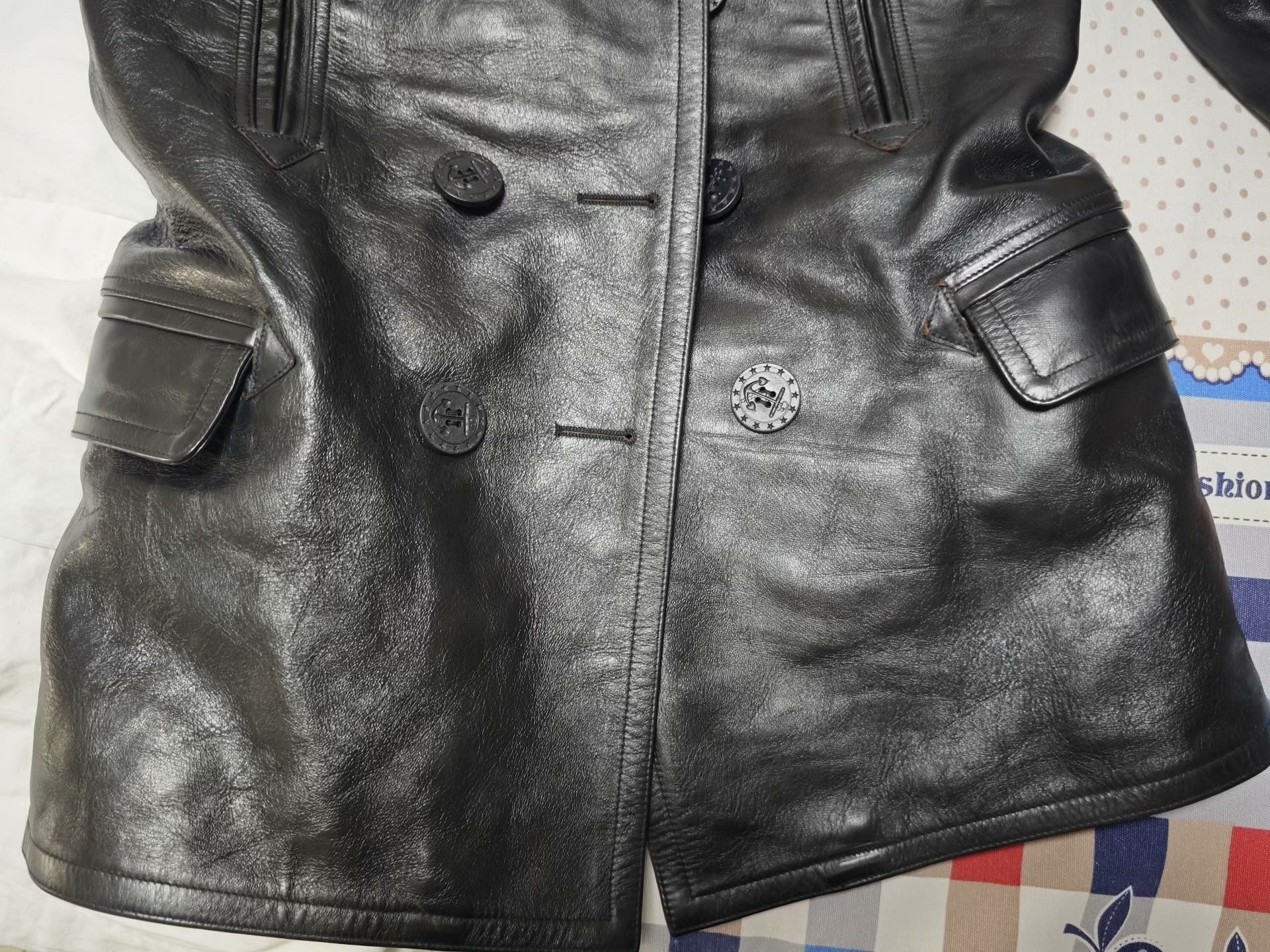 Fine Creek Fine Creek Men's Horsehide Leather Jacket Size US L / EU 52-54 / 3 - 7 Thumbnail