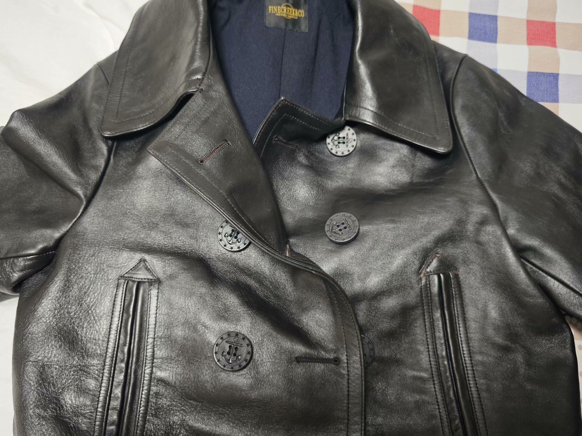 Fine Creek Fine Creek Men's Horsehide Leather Jacket Size US L / EU 52-54 / 3 - 6 Thumbnail