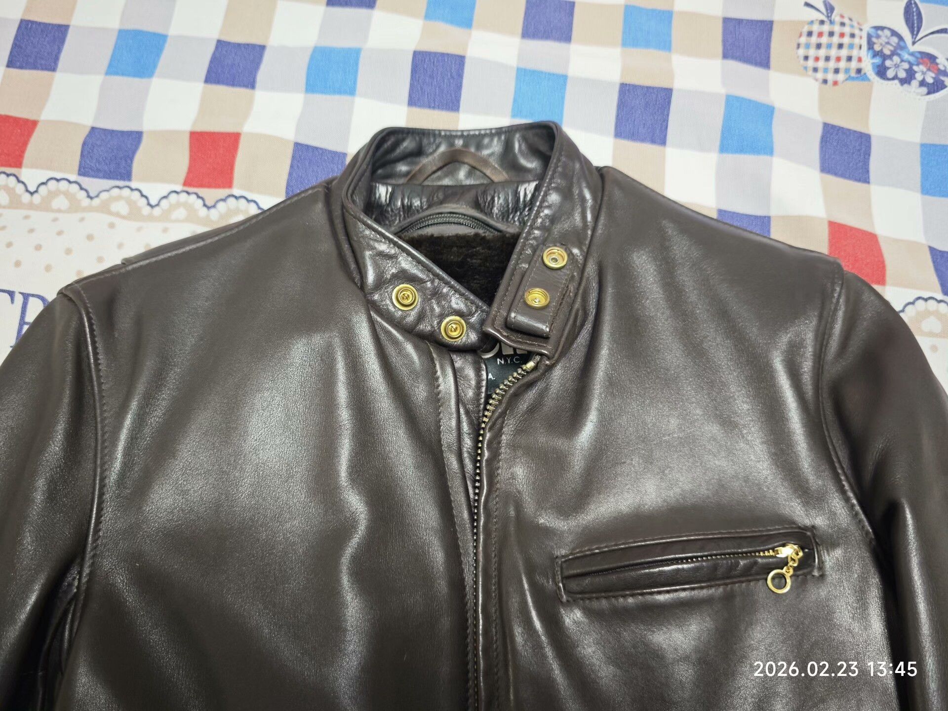 Schott Schott 141 Leather Motorcycle Jacket Size US XL / EU 56 / 4 - 8 Thumbnail