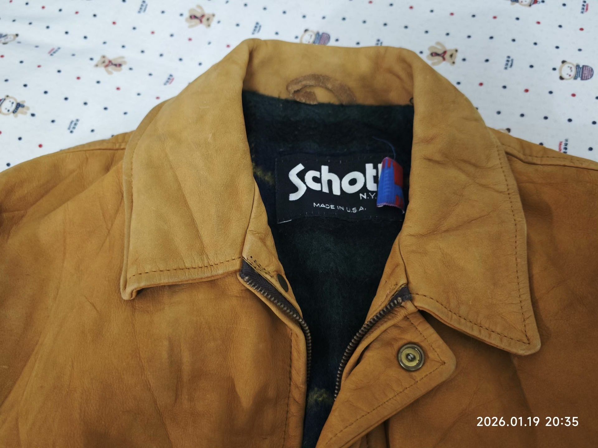Schott Schott N.Y.C Safari Leather Jacket Size US XXS / EU 40 - 3 Thumbnail