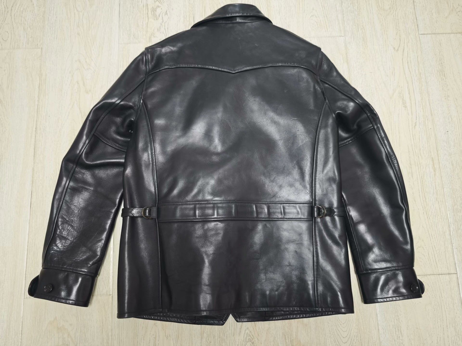 Vintage GANGSTERVILLE XL Horse Leather Jacket Size US XL / EU 56 / 4 - 2 Thumbnail