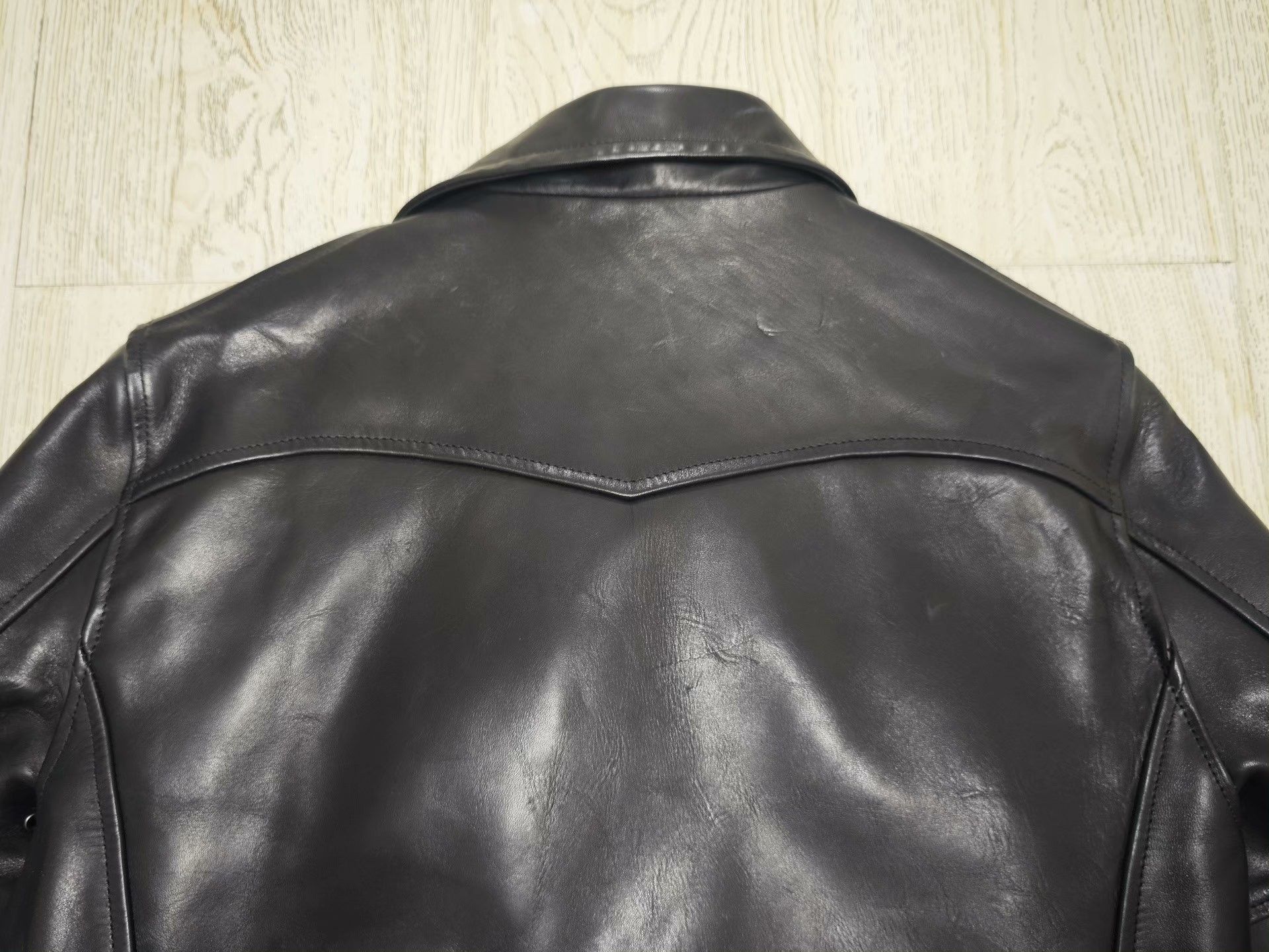Vintage GANGSTERVILLE XL Horse Leather Jacket Size US XL / EU 56 / 4 - 6 Thumbnail