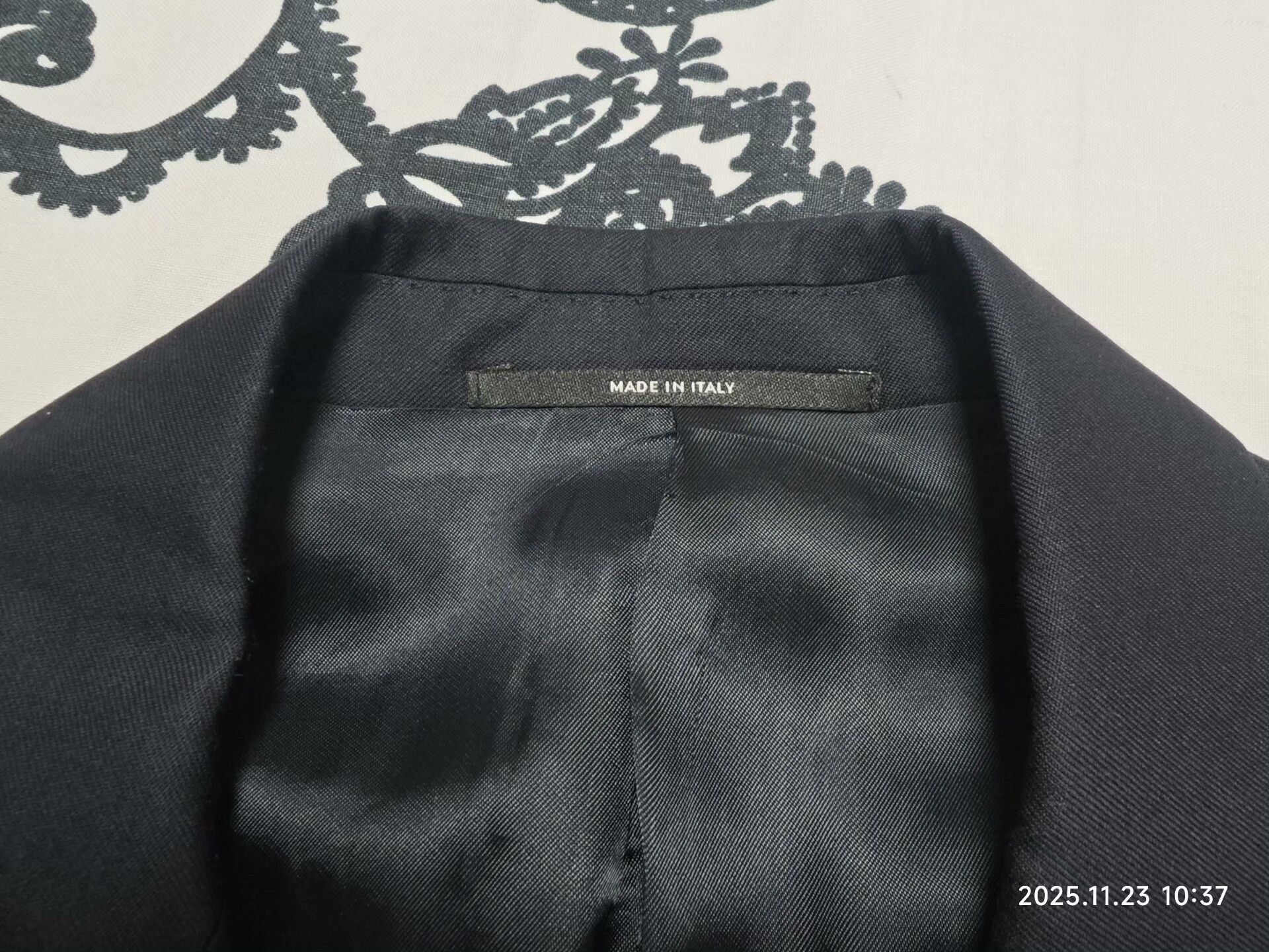 Hermes HERMES Men's Marine Blue Wool Suit Size US S / EU 44-46 / 1 - 2 Thumbnail