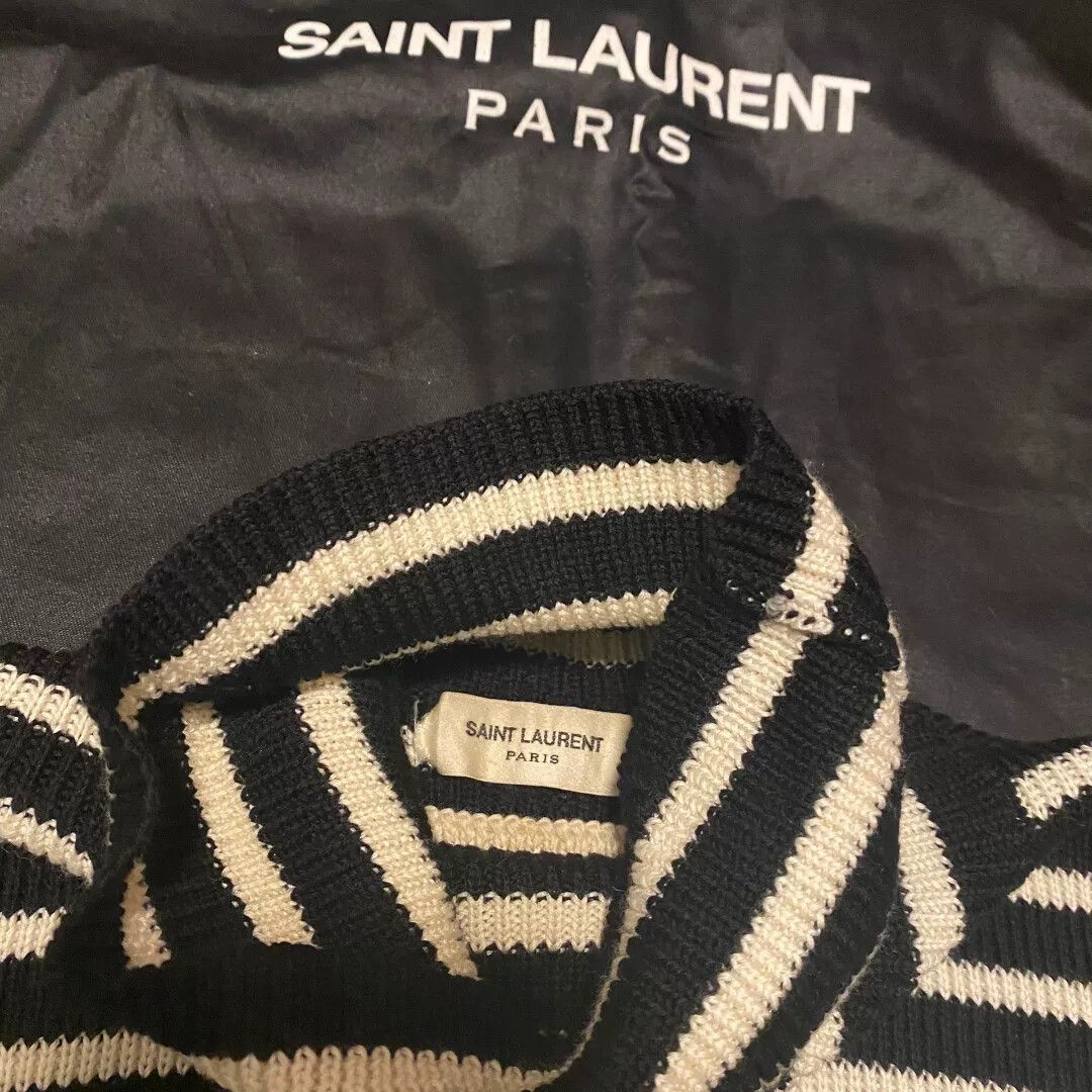 Saint Laurent Paris Saint Laurent FW15 Striped Turtleneck Size US L / EU 52-54 / 3 - 2 Thumbnail