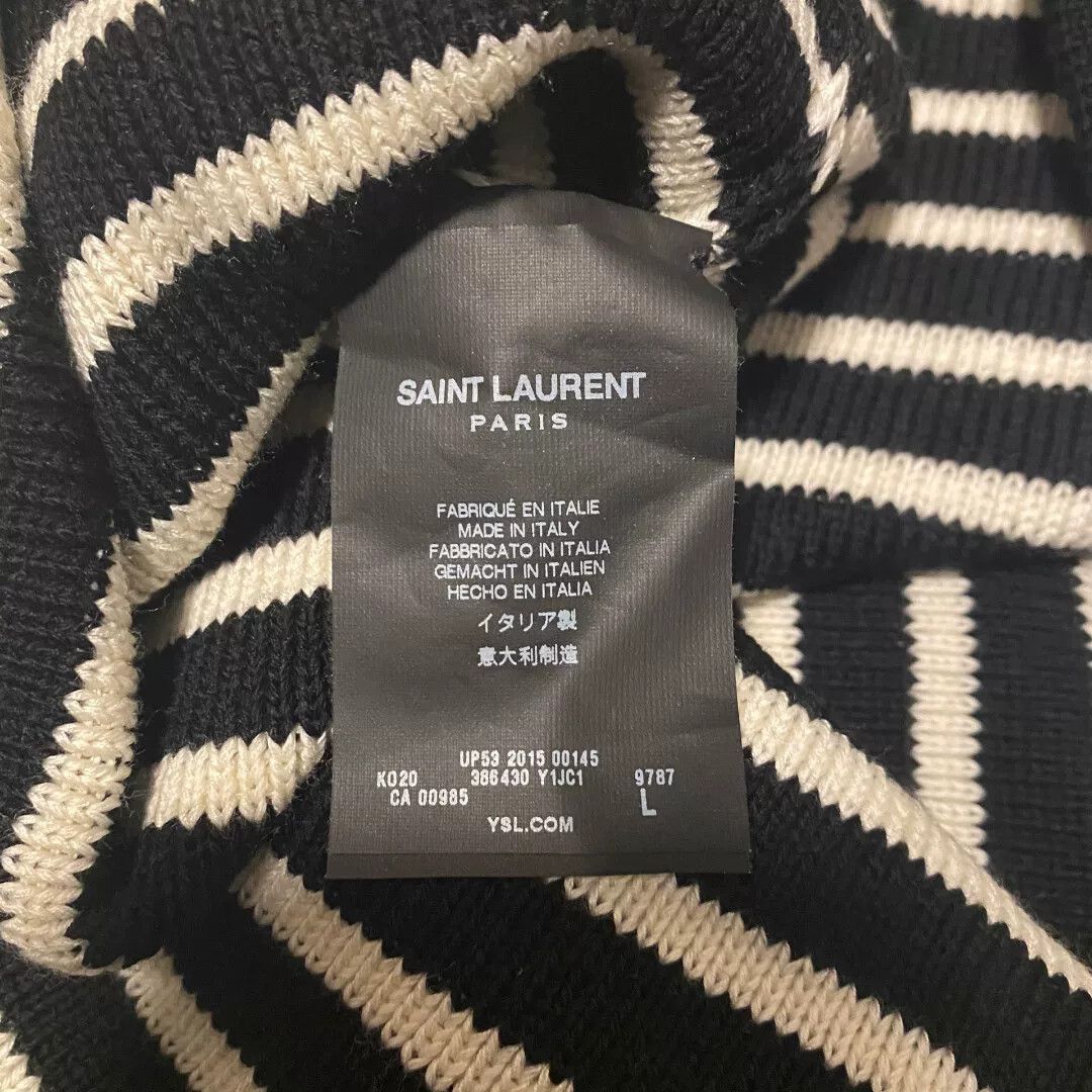 Saint Laurent Paris Saint Laurent FW15 Striped Turtleneck Size US L / EU 52-54 / 3 - 3 Thumbnail