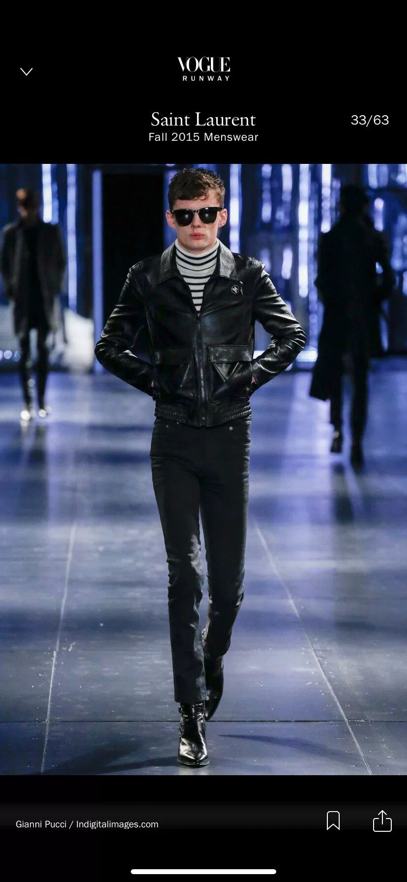 Saint Laurent Paris Saint Laurent FW15 Striped Turtleneck | Grailed
