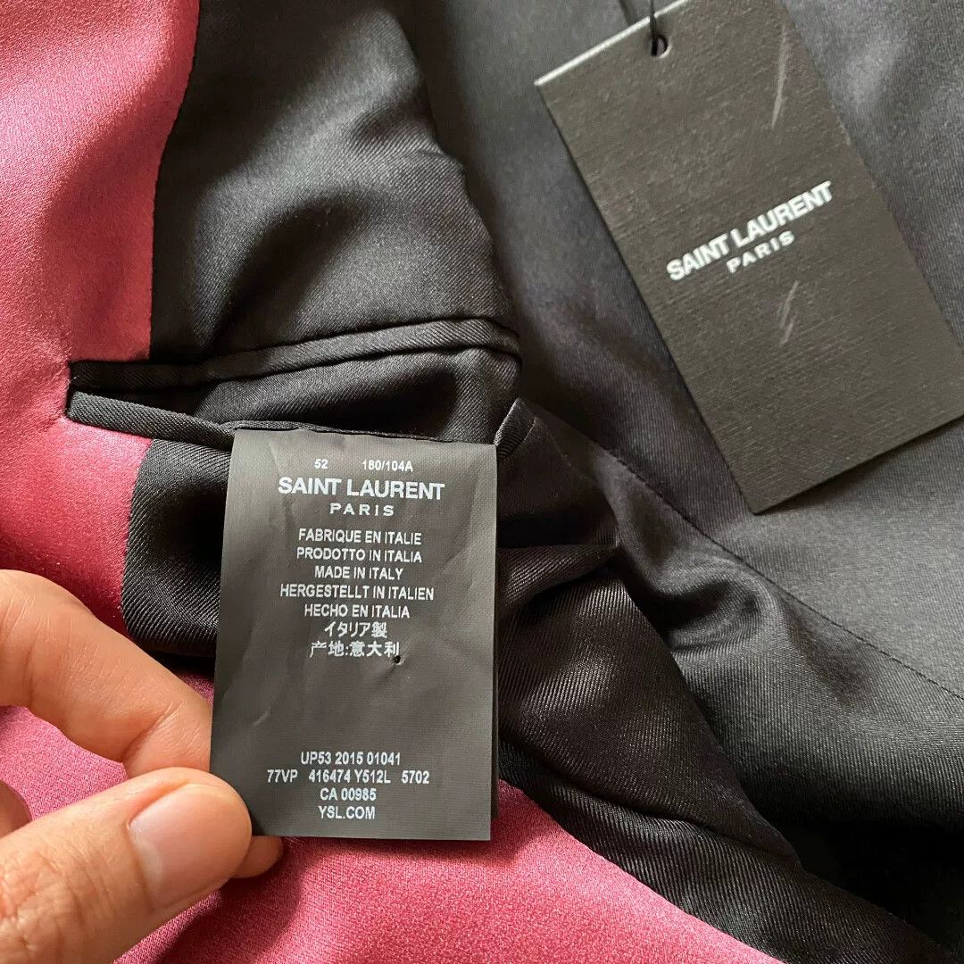Saint Laurent Paris Saint Laurent 2016 Runway Pink Shawl Blazer Size US L / EU 52-54 / 3 - 3 Thumbnail
