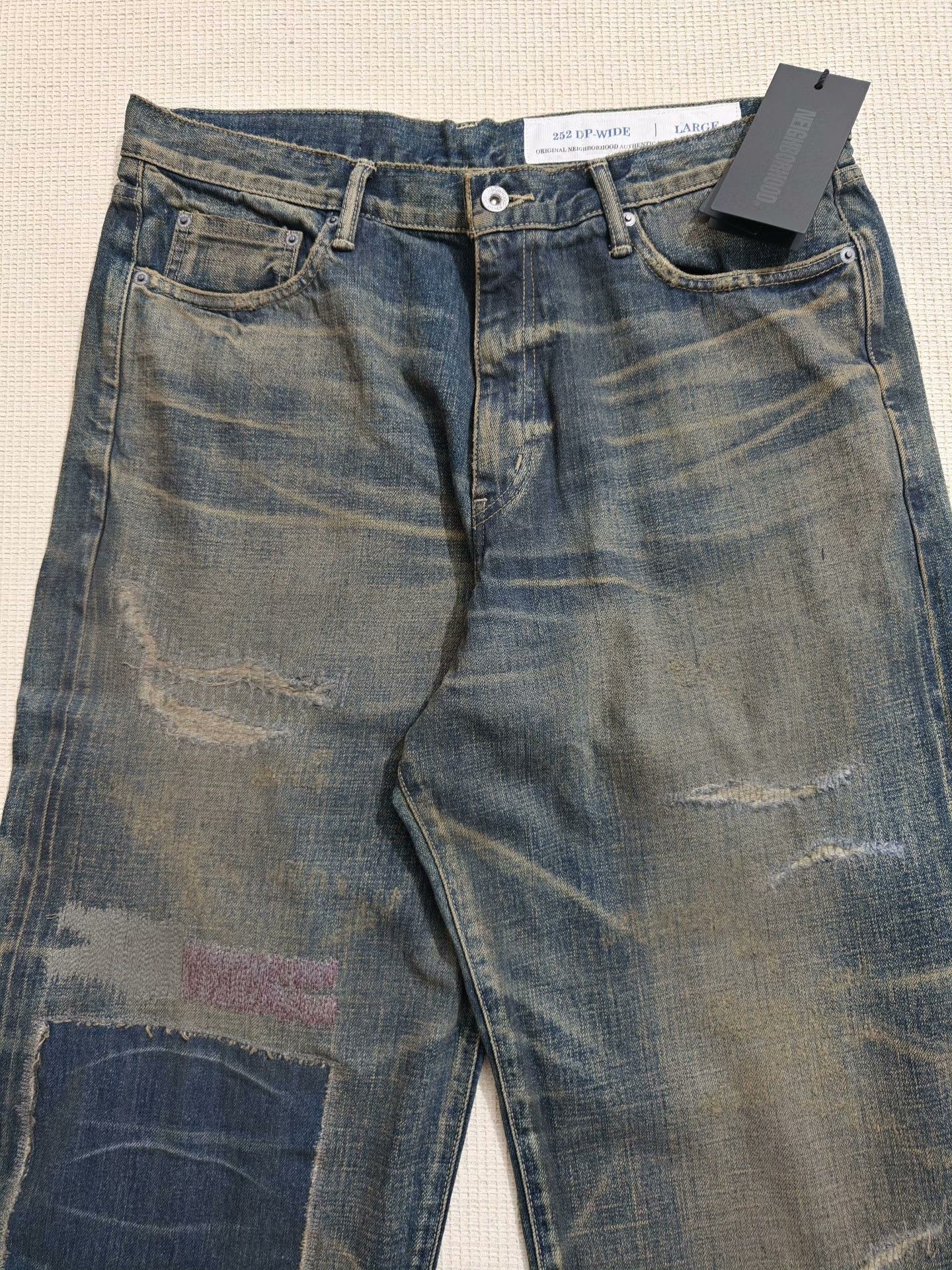 Neighborhood NEIGHBORHOOD SAVAGE DENIM DP WIDE PANTS Size US 36 / EU 52 - 2 Thumbnail
