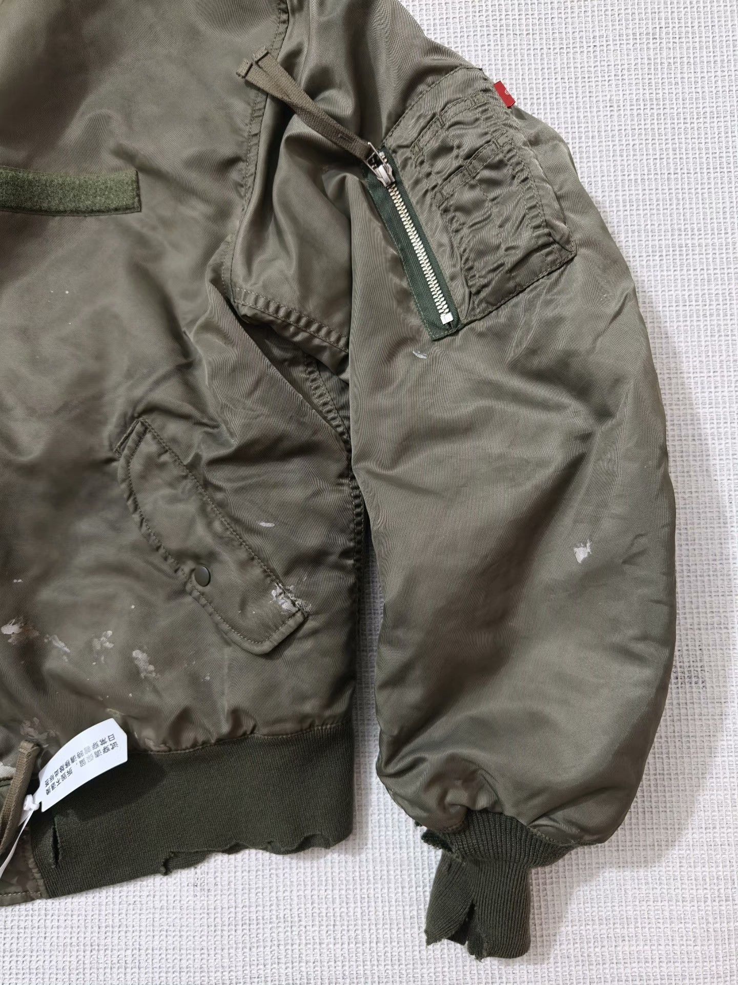 ANACHRONORM ANACHRONORM Dirty Nylon MA-1 Jacket Size US M / EU 48-50 / 2 - 7 Thumbnail