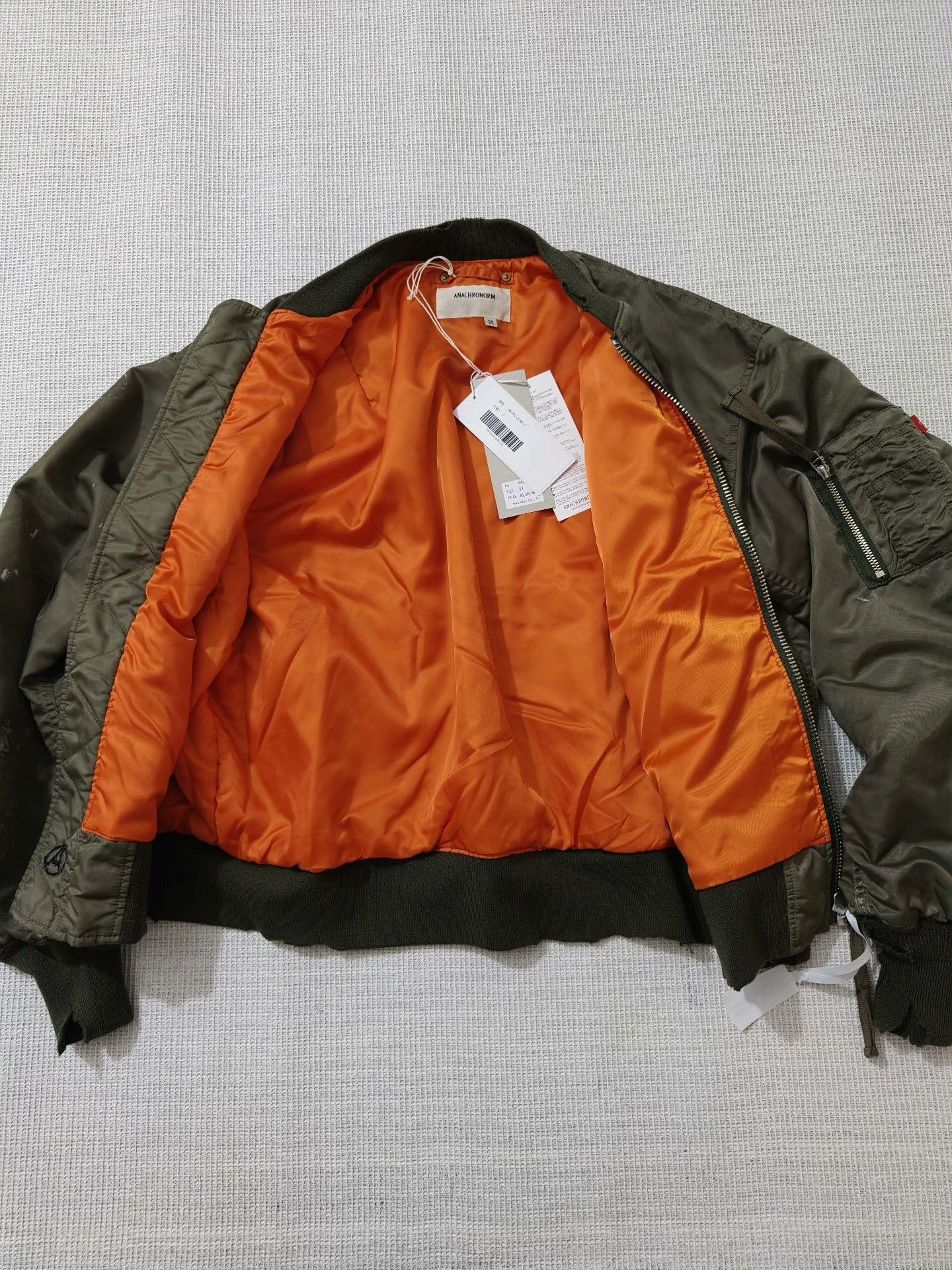 ANACHRONORM ANACHRONORM Dirty Nylon MA-1 Jacket Size US M / EU 48-50 / 2 - 3 Thumbnail
