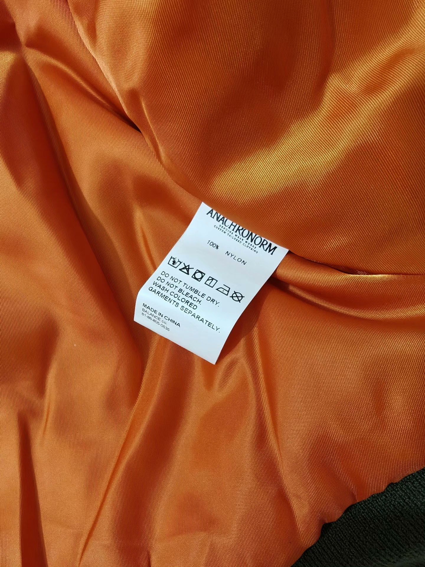 ANACHRONORM ANACHRONORM Dirty Nylon MA-1 Jacket Size US M / EU 48-50 / 2 - 8 Thumbnail