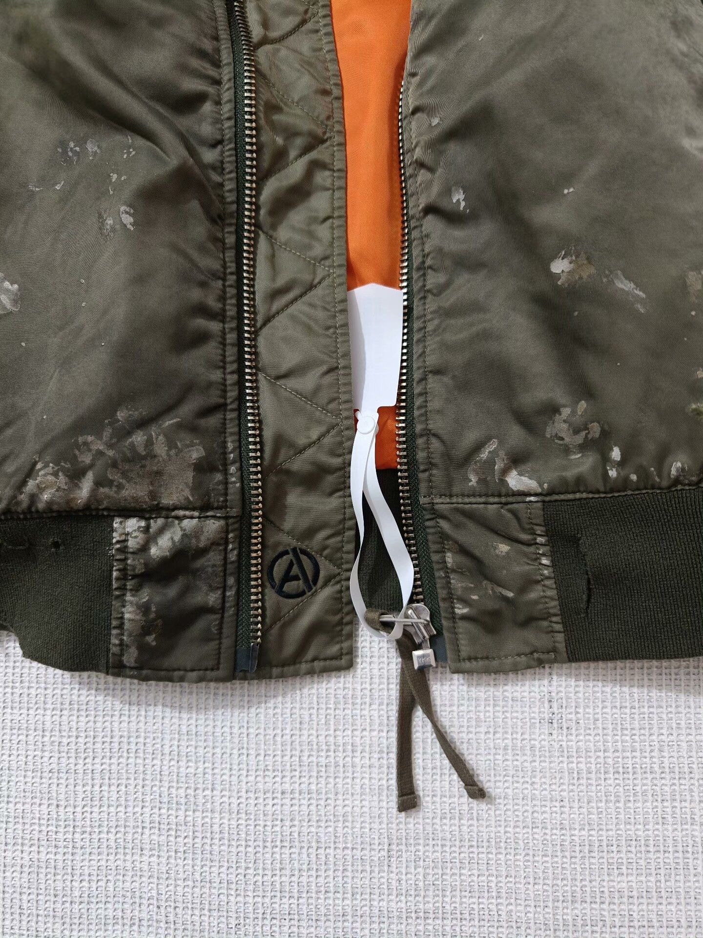 ANACHRONORM ANACHRONORM Dirty Nylon MA-1 Jacket Size US M / EU 48-50 / 2 - 6 Thumbnail