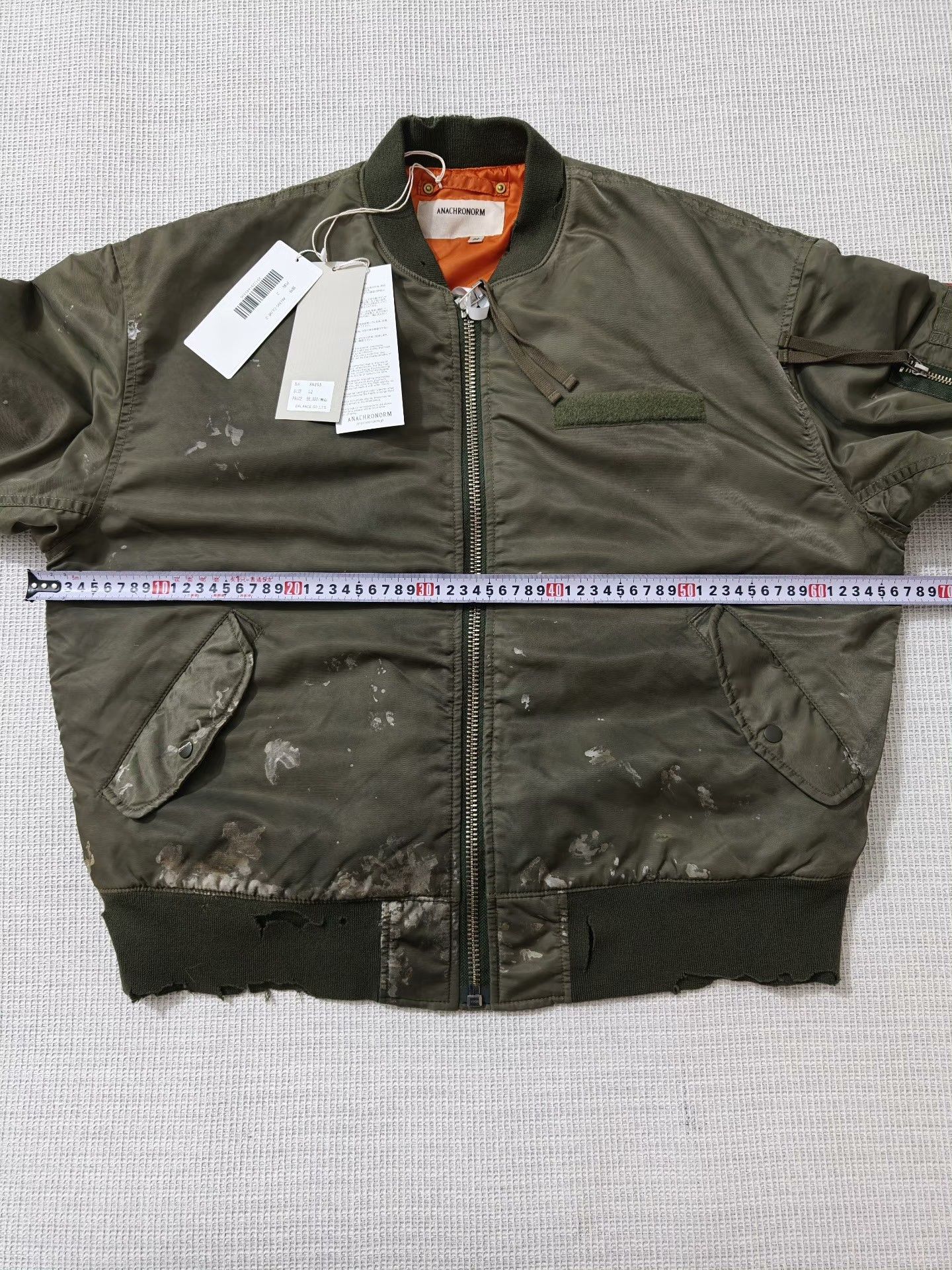 ANACHRONORM ANACHRONORM Dirty Nylon MA-1 Jacket Size US M / EU 48-50 / 2 - 2 Thumbnail