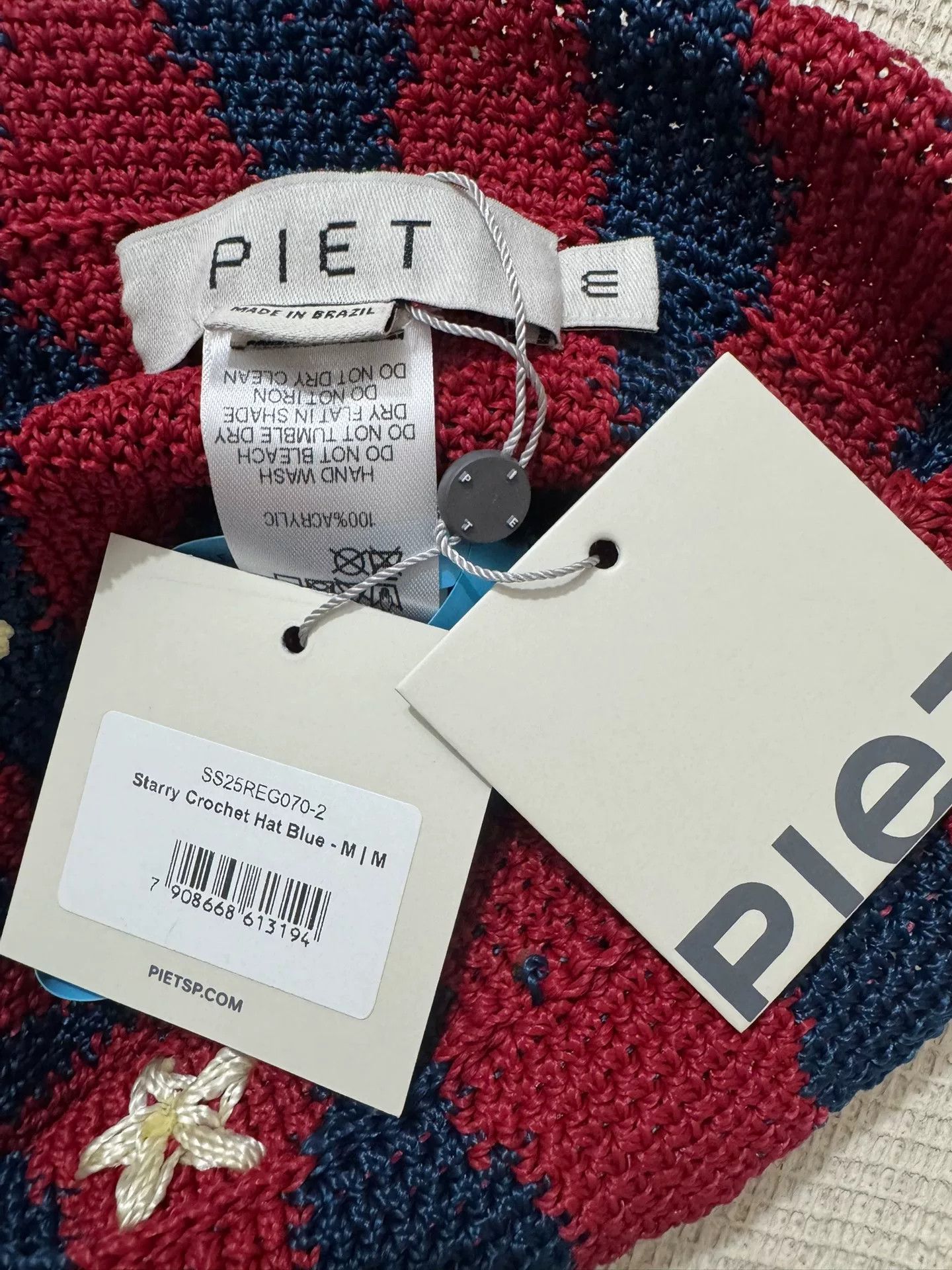 PIET PIET Starry Crochet Fisherman Hat Size ONE SIZE - 7 Thumbnail