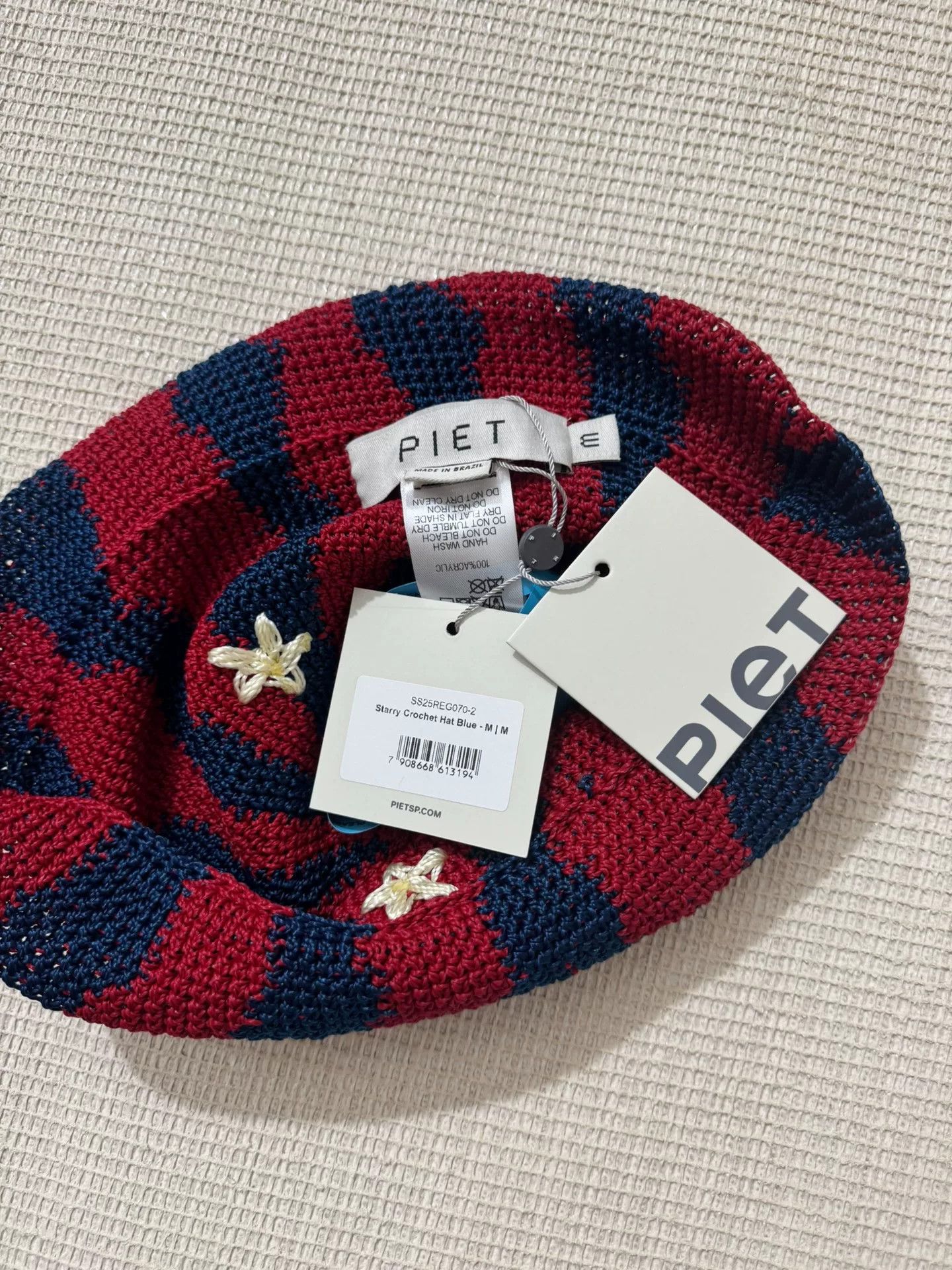 PIET PIET Starry Crochet Fisherman Hat Size ONE SIZE - 6 Thumbnail