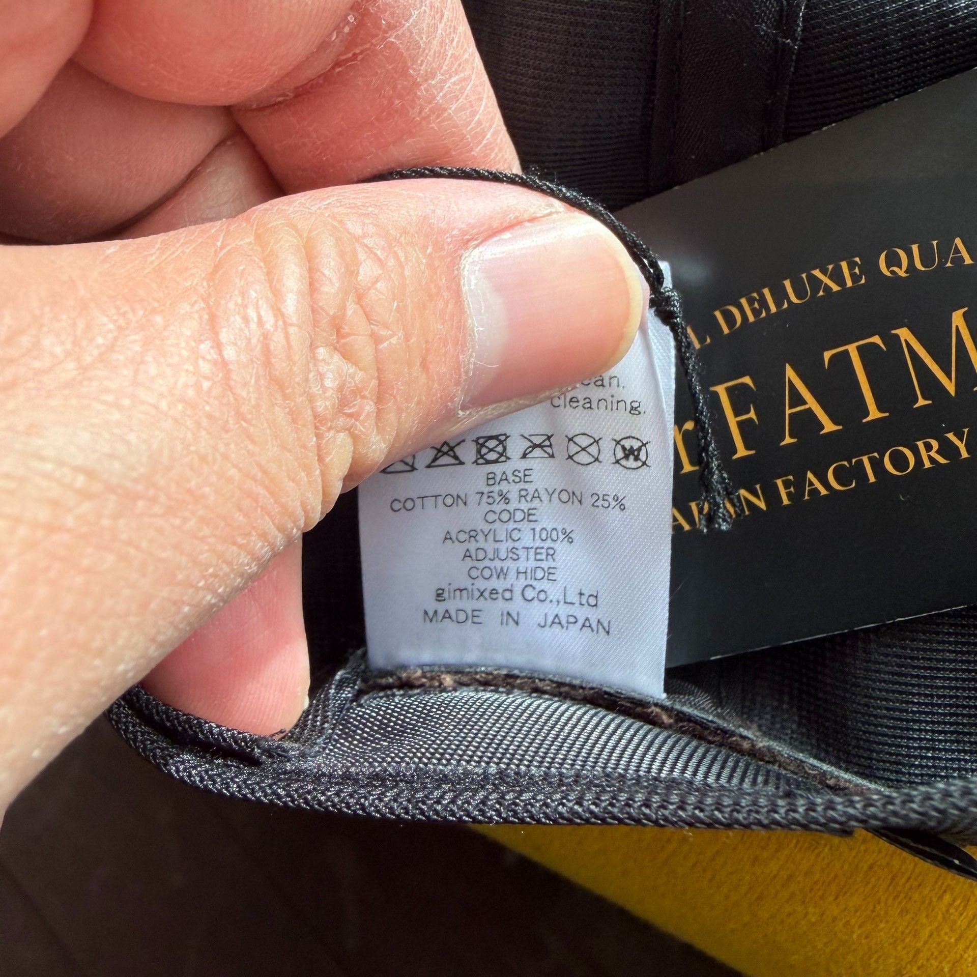 Fat Tokyo Mr.Fatman Corduroy Wappen BB Cap Size ONE SIZE - 7 Thumbnail